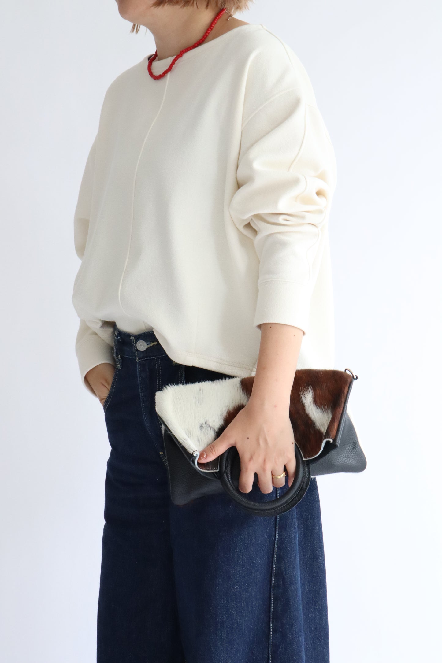 【MILLELA  FIRENZE】ハラコ3WAYサークルハンドバッグ