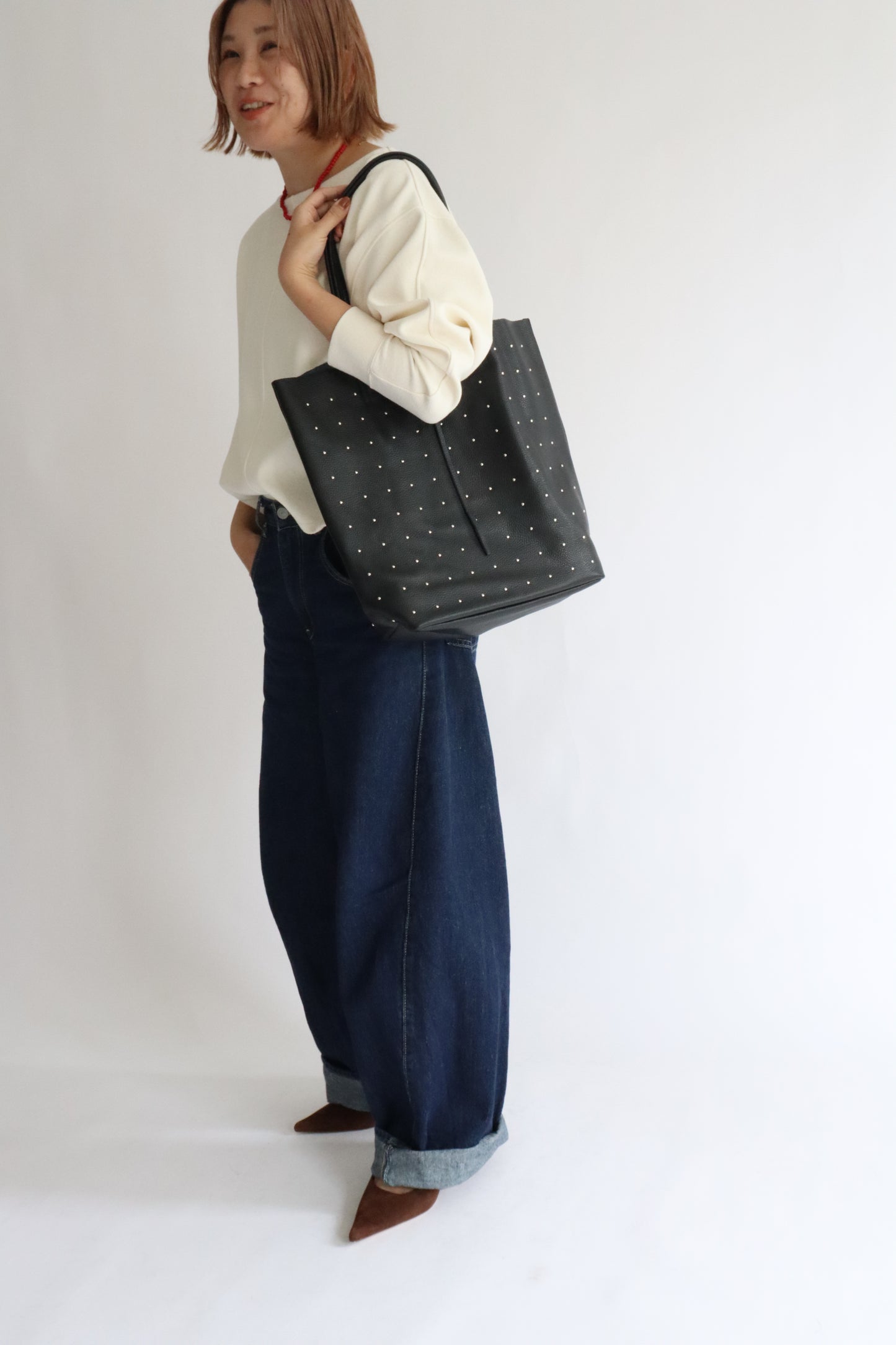 【MILLELA  FIRENZE】スタッズトートバッグ