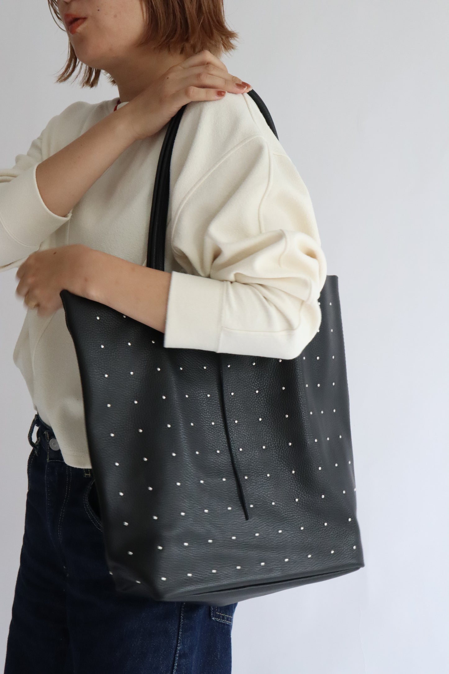 【MILLELA  FIRENZE】スタッズトートバッグ