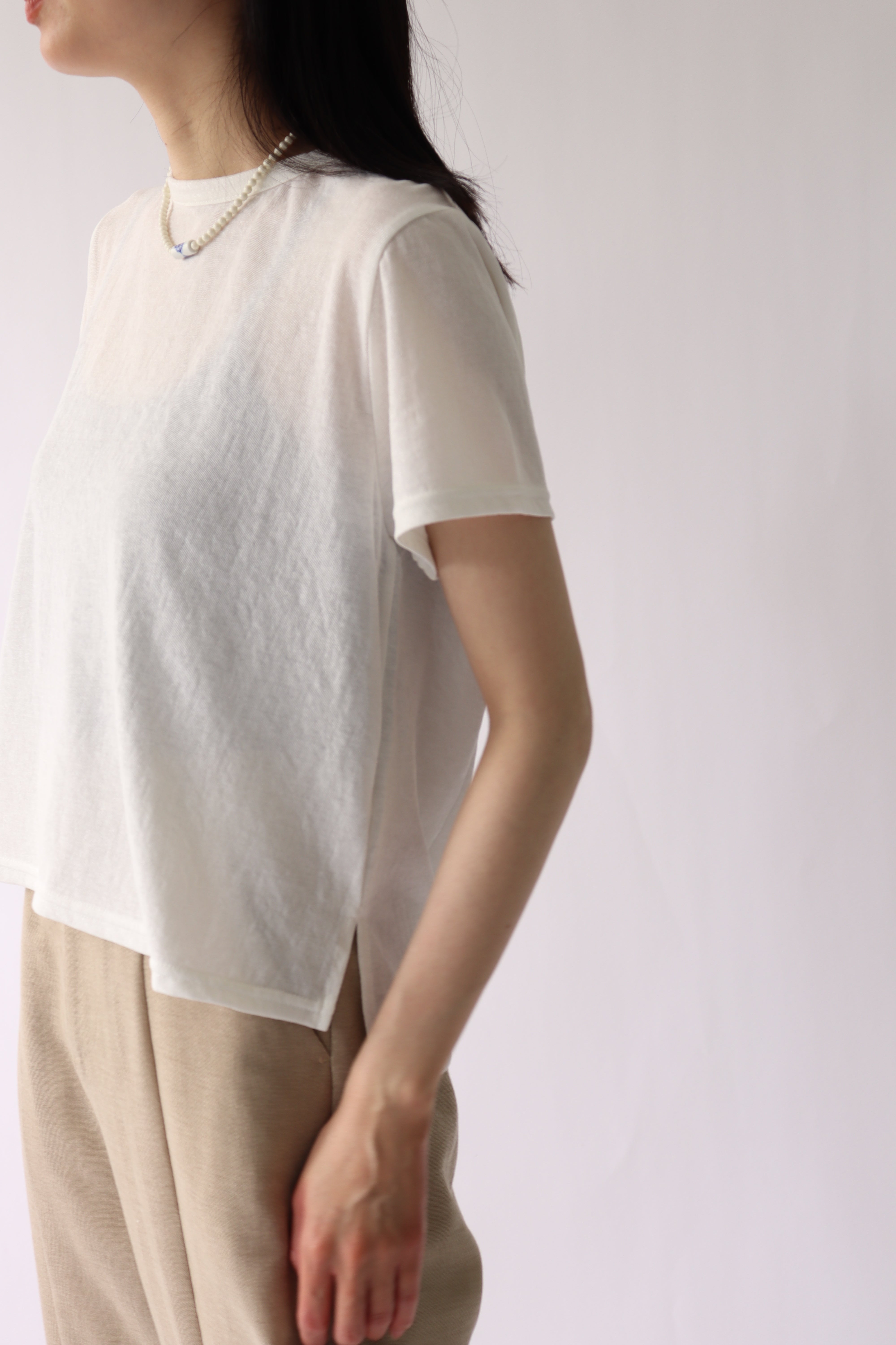 ACUTA シアーシャイニー天竺Tシャツ 10096867 レディース ACUTA シアーシャイニー天竺Tシャツ 10096867 レディース