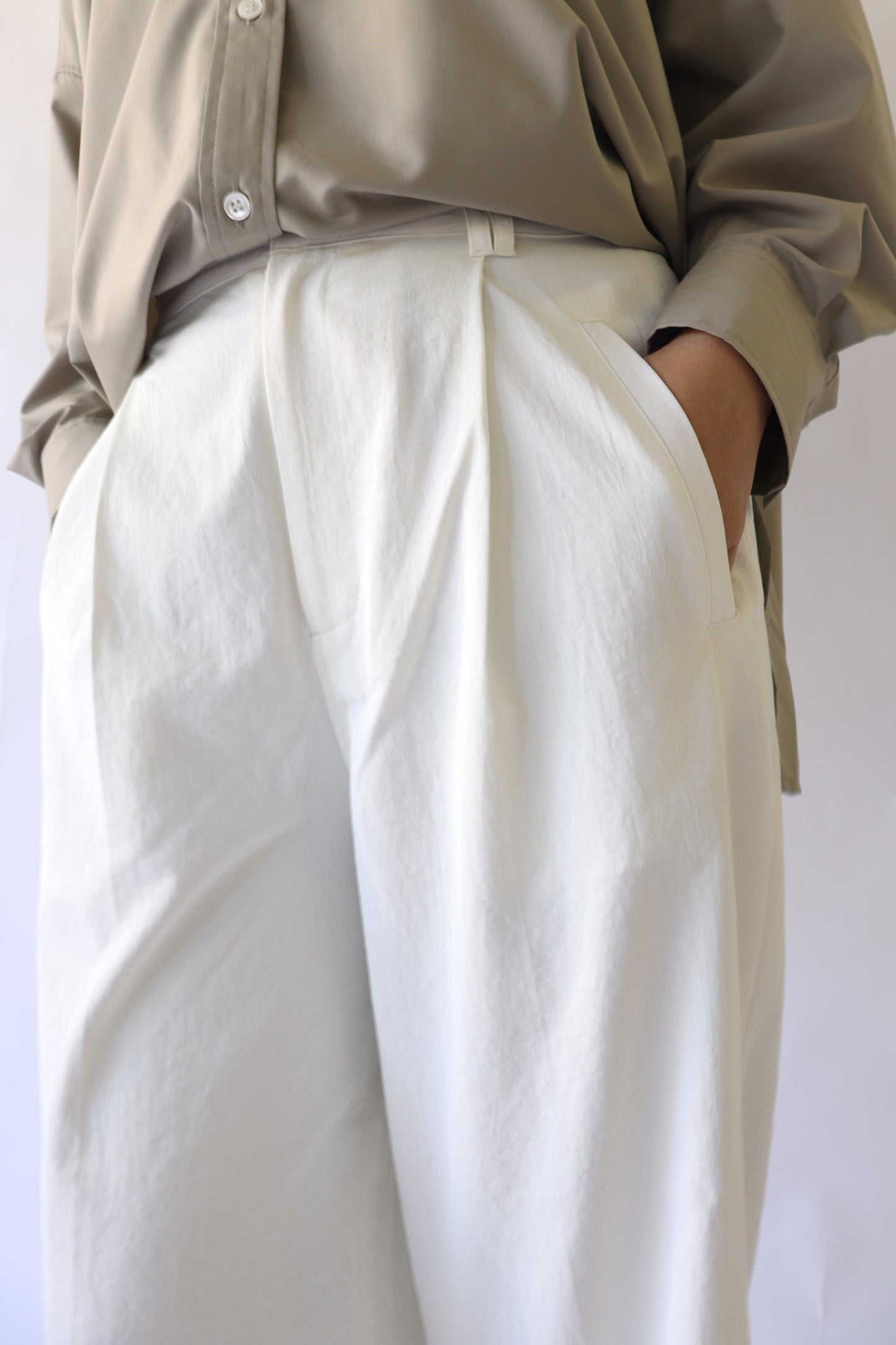 【ACUTA】ロールアップワイドパンツ