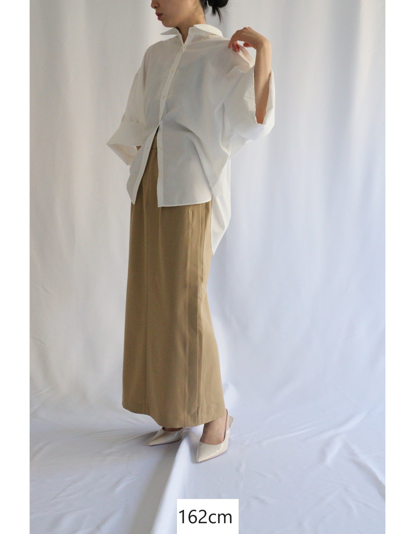 【セール/30%OFF】ACUTA アクータ ビッグカフスシャツ 無地 レギュラーカラー 10093605 レディース【SALE】【返品・交換不可】 セール/30%OFF】ACUTA アクータ ビッグカフスシャツ 無地