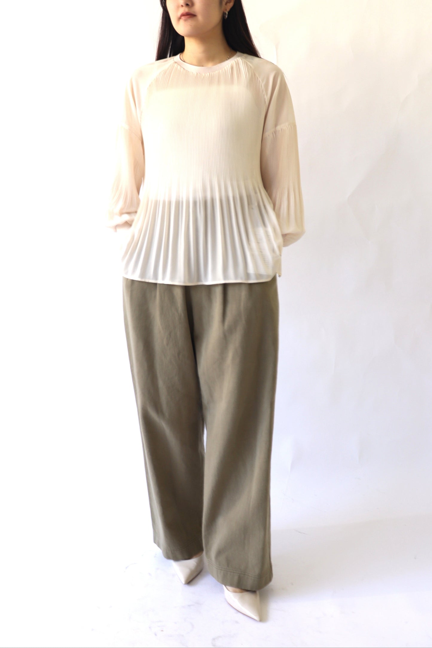 【ACUTA】【PRE ORDER】リネンブレンドスラックスパンツ