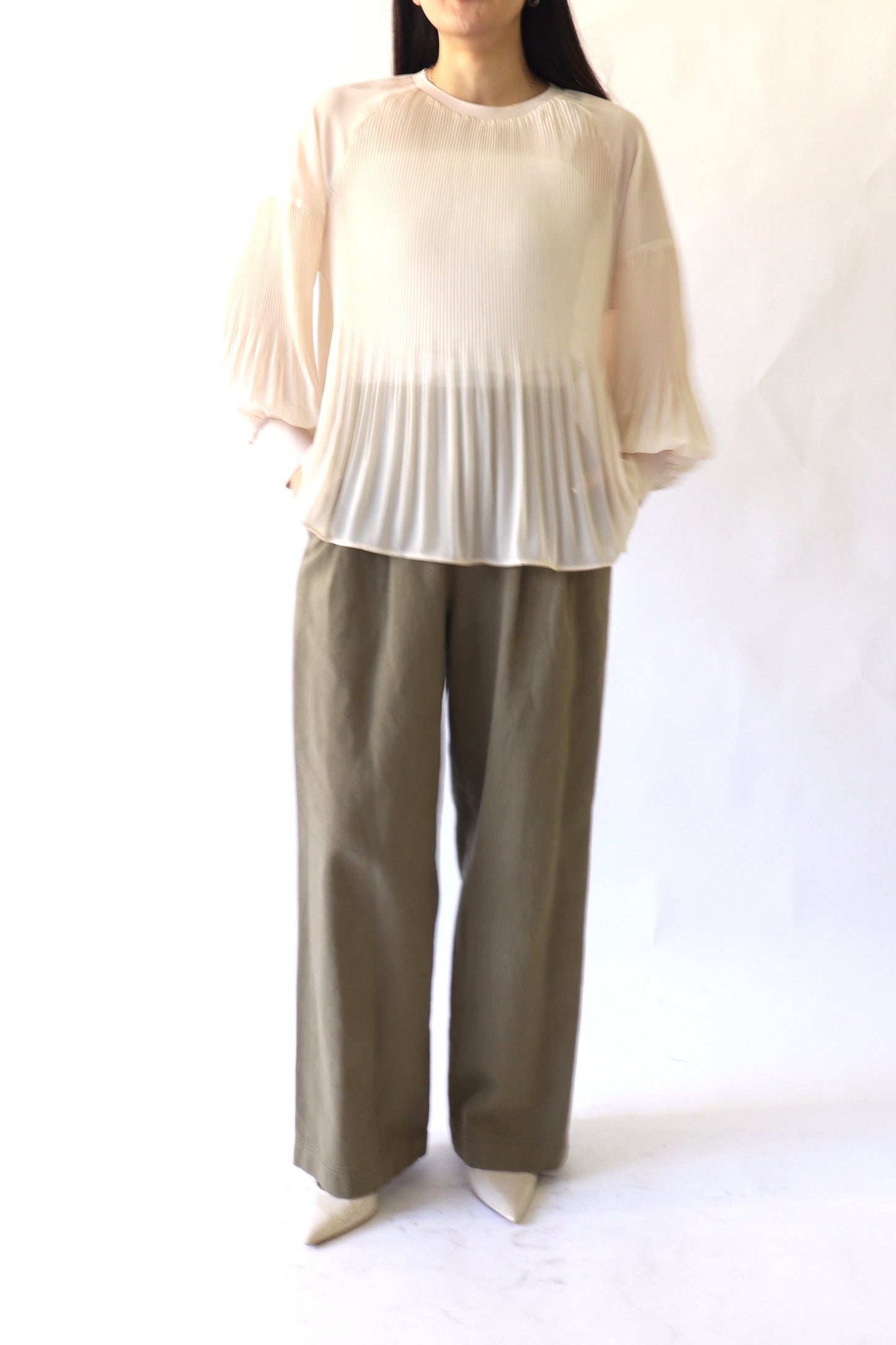 【ACUTA】【PRE ORDER】リネンブレンドスラックスパンツ