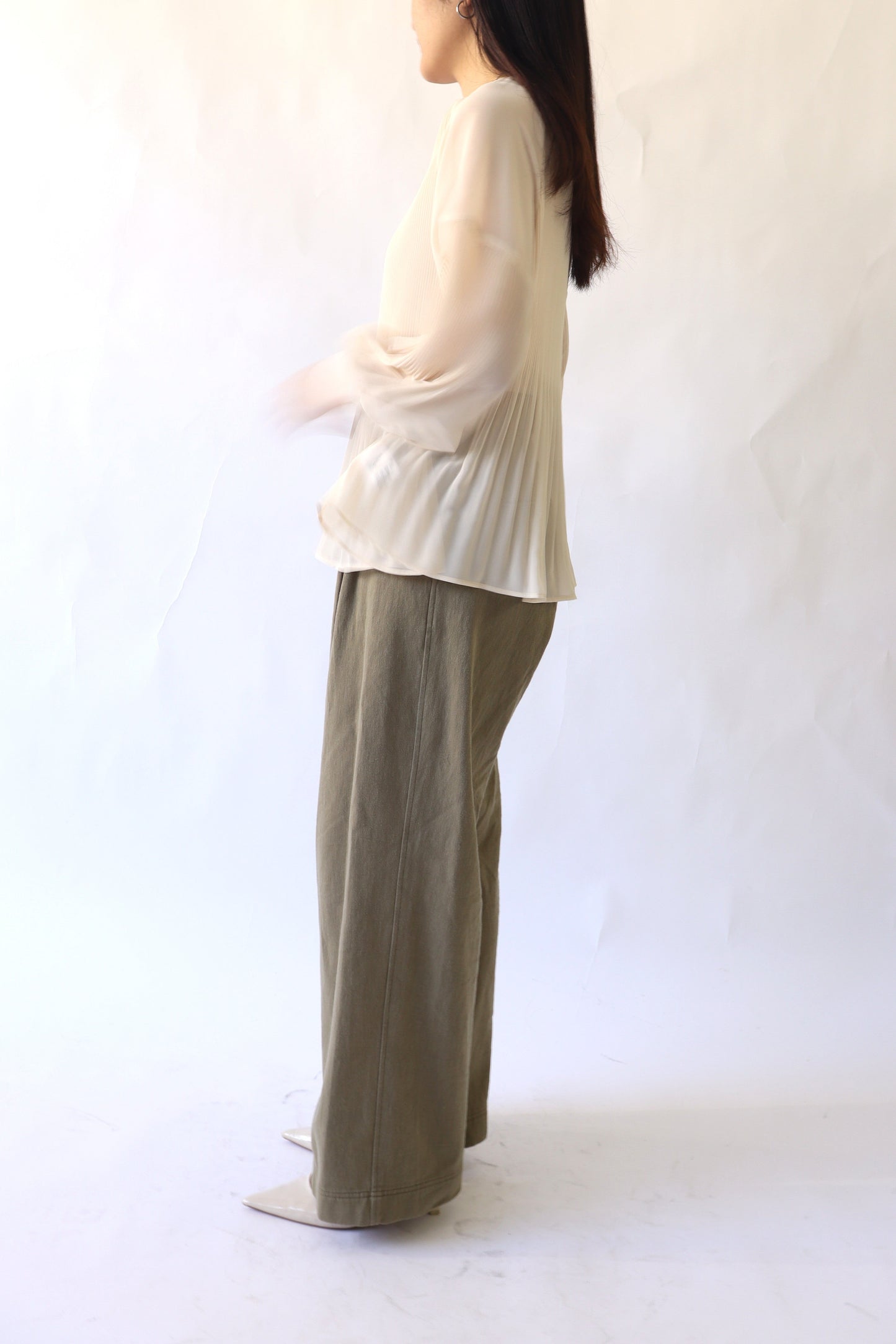 【ACUTA】【PRE ORDER】リネンブレンドスラックスパンツ