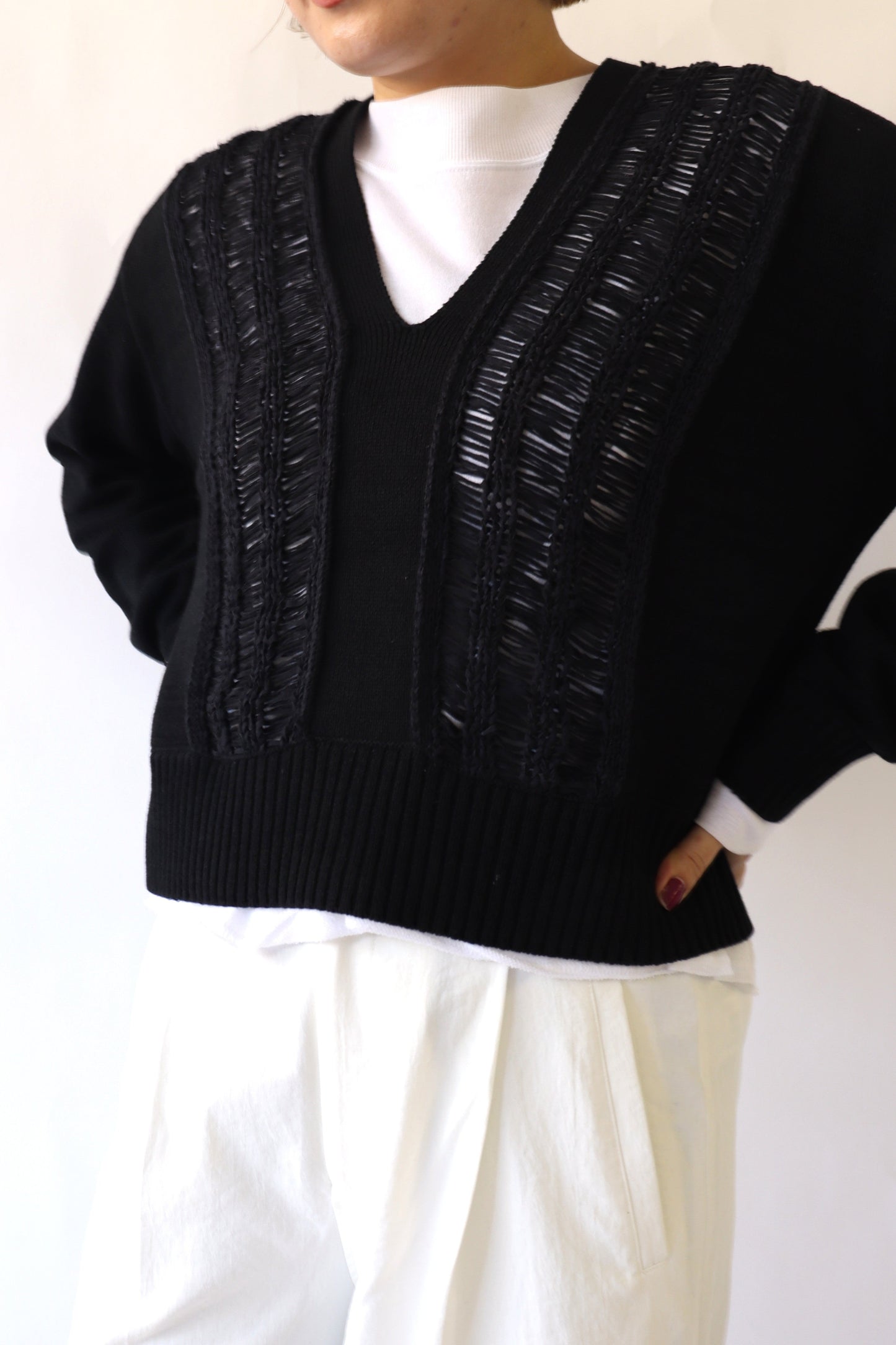 【ACUTA】ドライブ編みニット