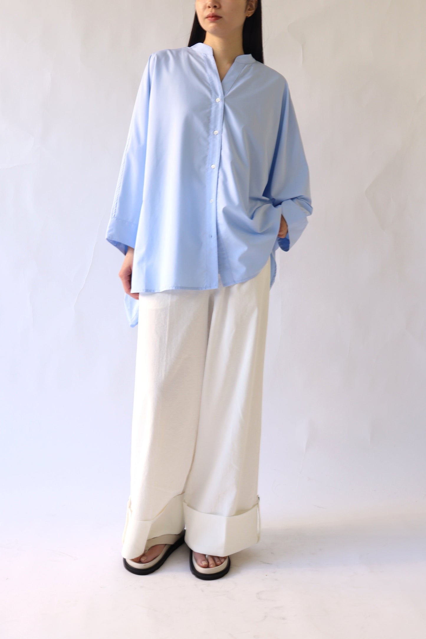 【ACUTA】 ドルマンポンチョシャツ