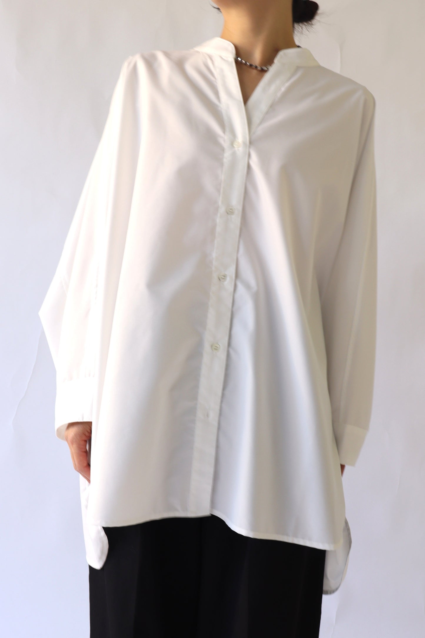 【ACUTA】 ドルマンポンチョシャツ