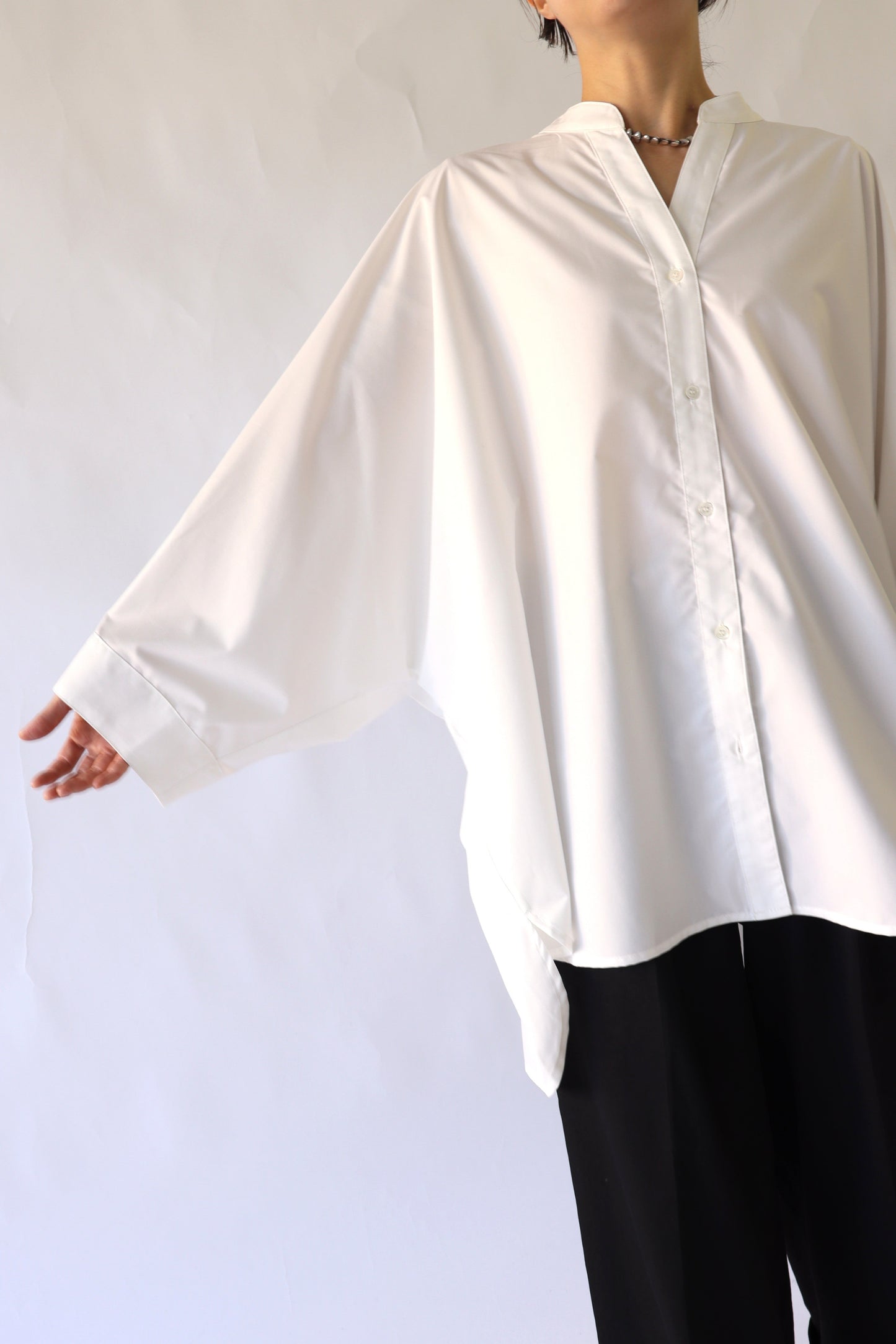 【ACUTA】 ドルマンポンチョシャツ