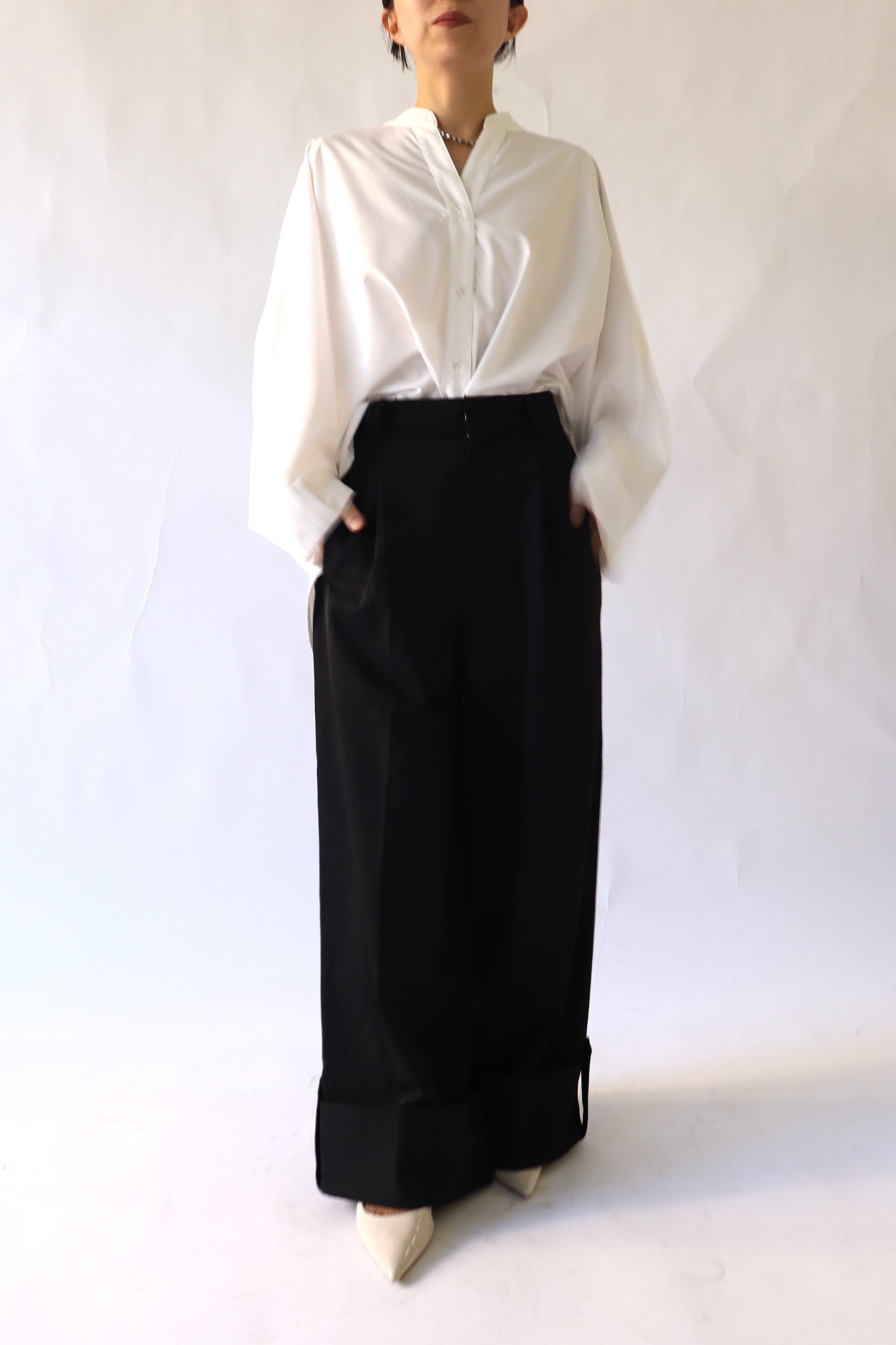 【ACUTA】ロールアップワイドパンツ