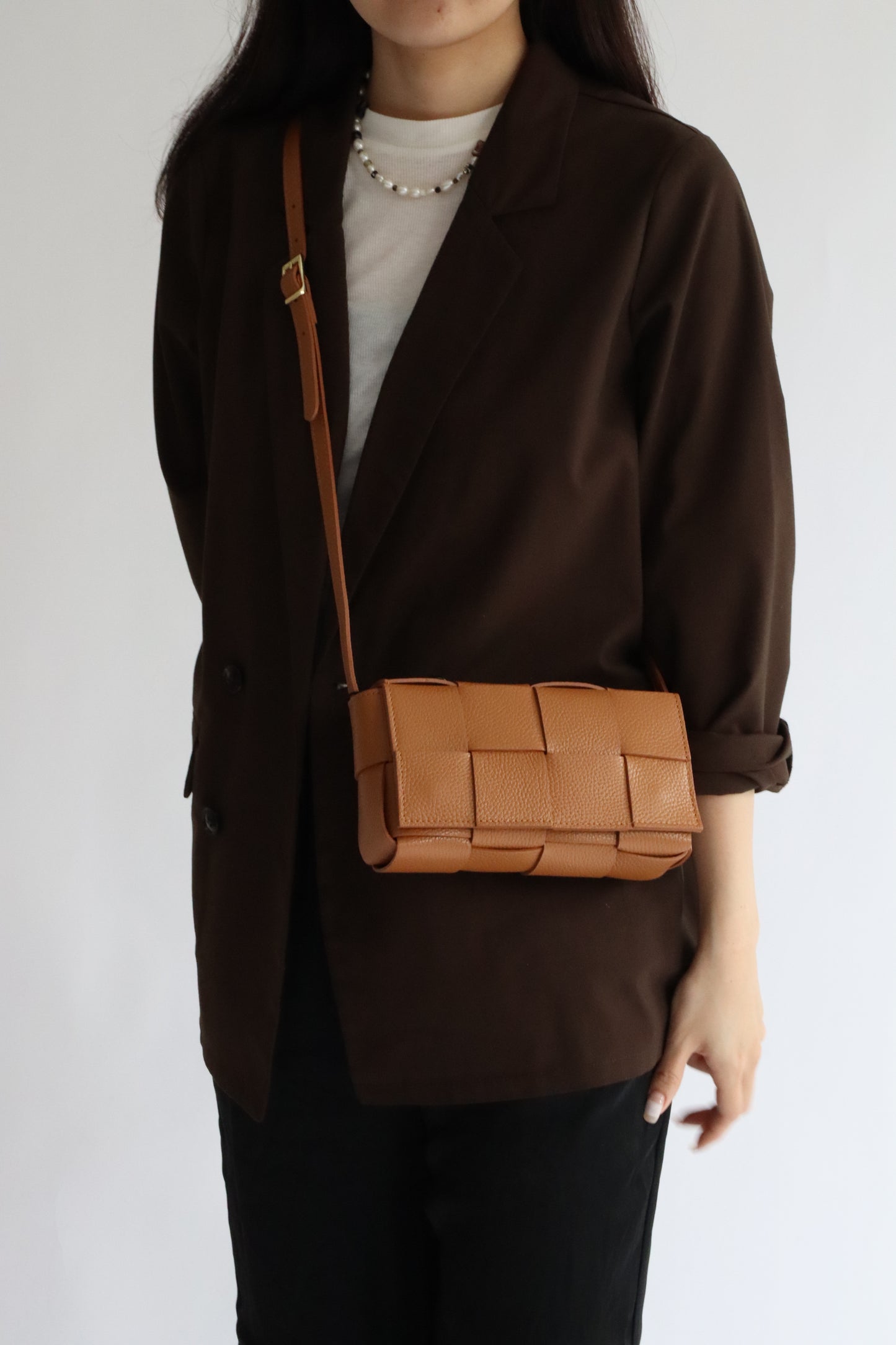 【MILLELA  FIRENZE】ロングメッシュバッグ