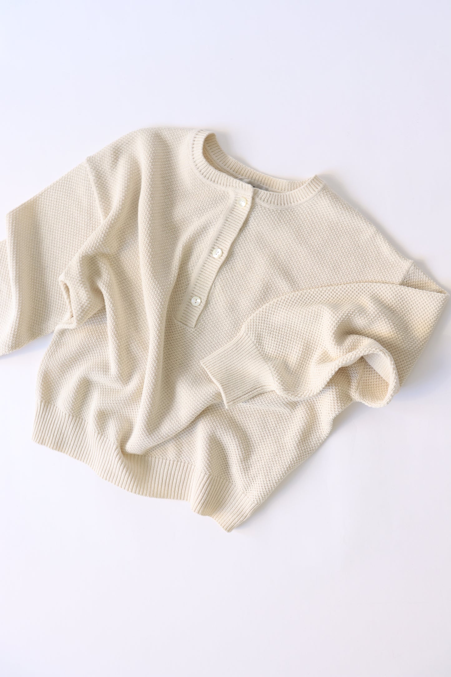 【ACUTA】かのこ編みヘンリーニット