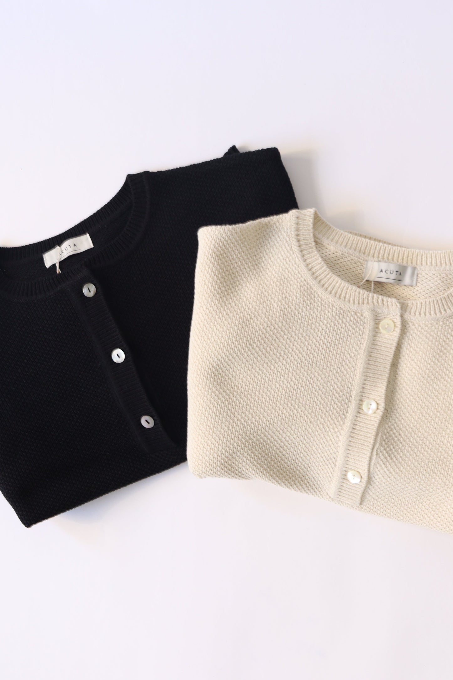 【ACUTA】かのこ編みヘンリーニット