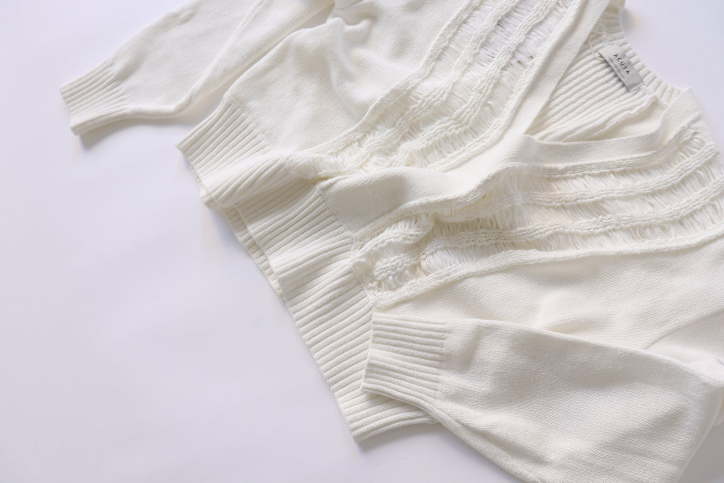 【ACUTA】ドライブ編みニット