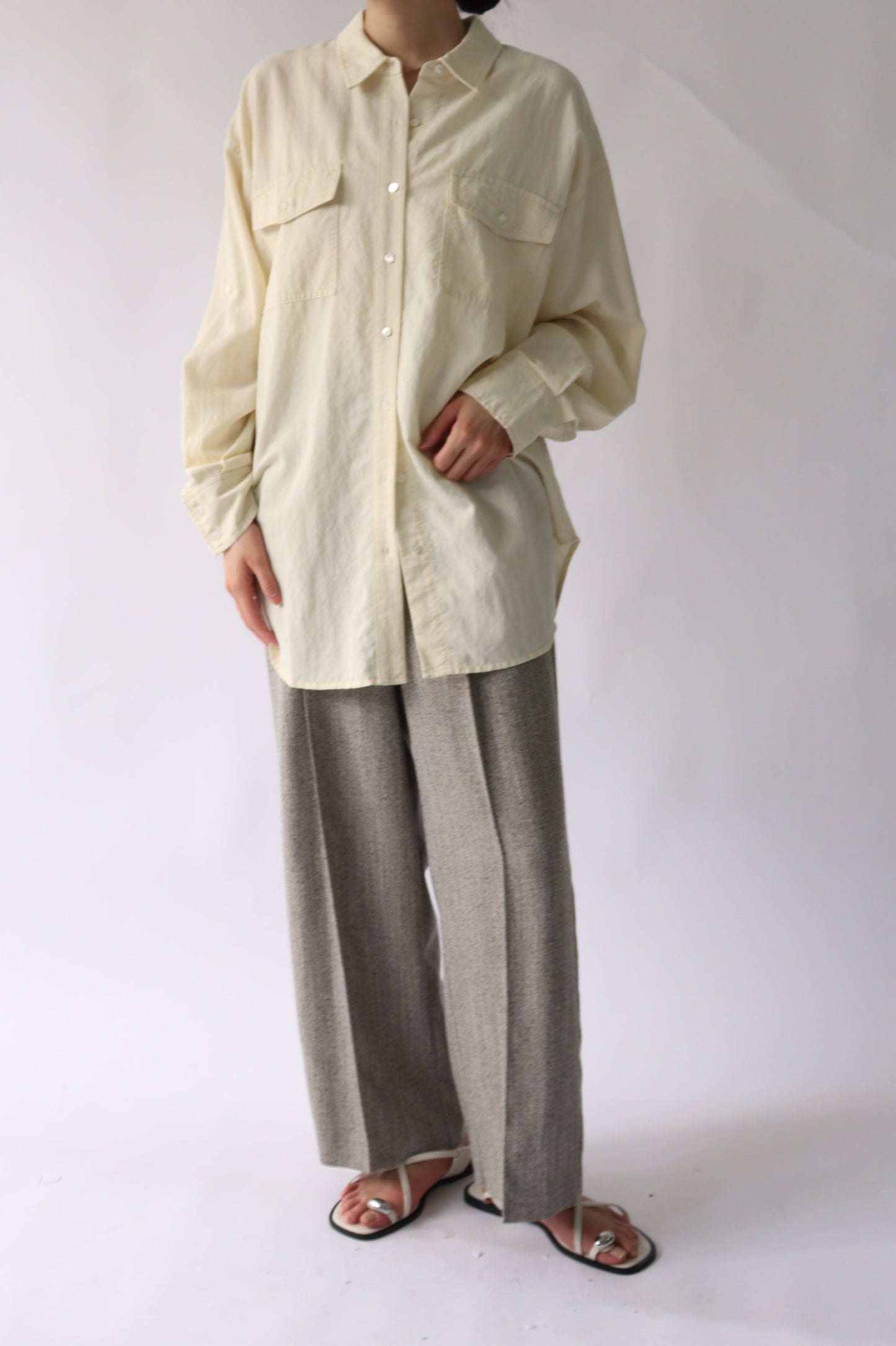 【ACUTA】バイオ加工オーバーシャツ