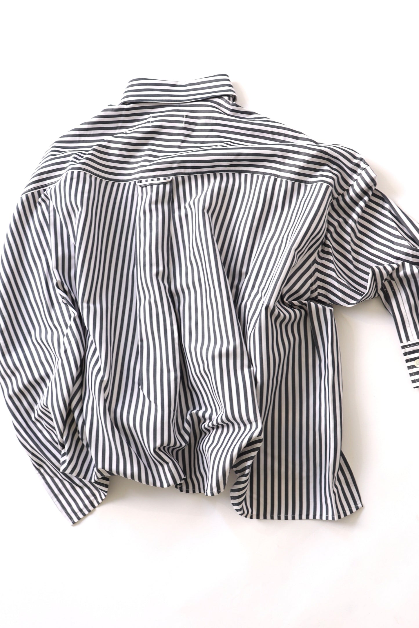 【ACUTA】ストライプブロードポンチョ風シャツ