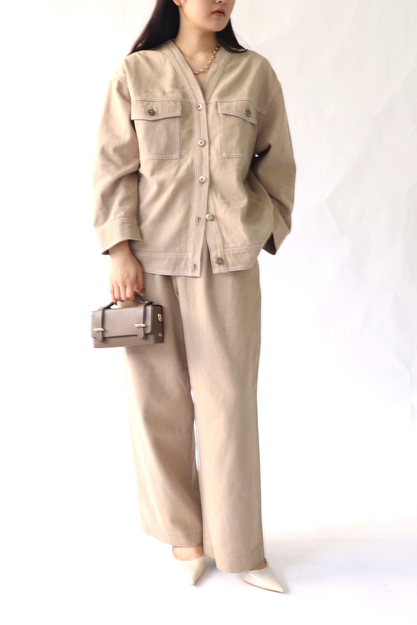 【MILLELA  FIRENZE】【PREORDER】ボックスチェーンショルダーミニバッグ