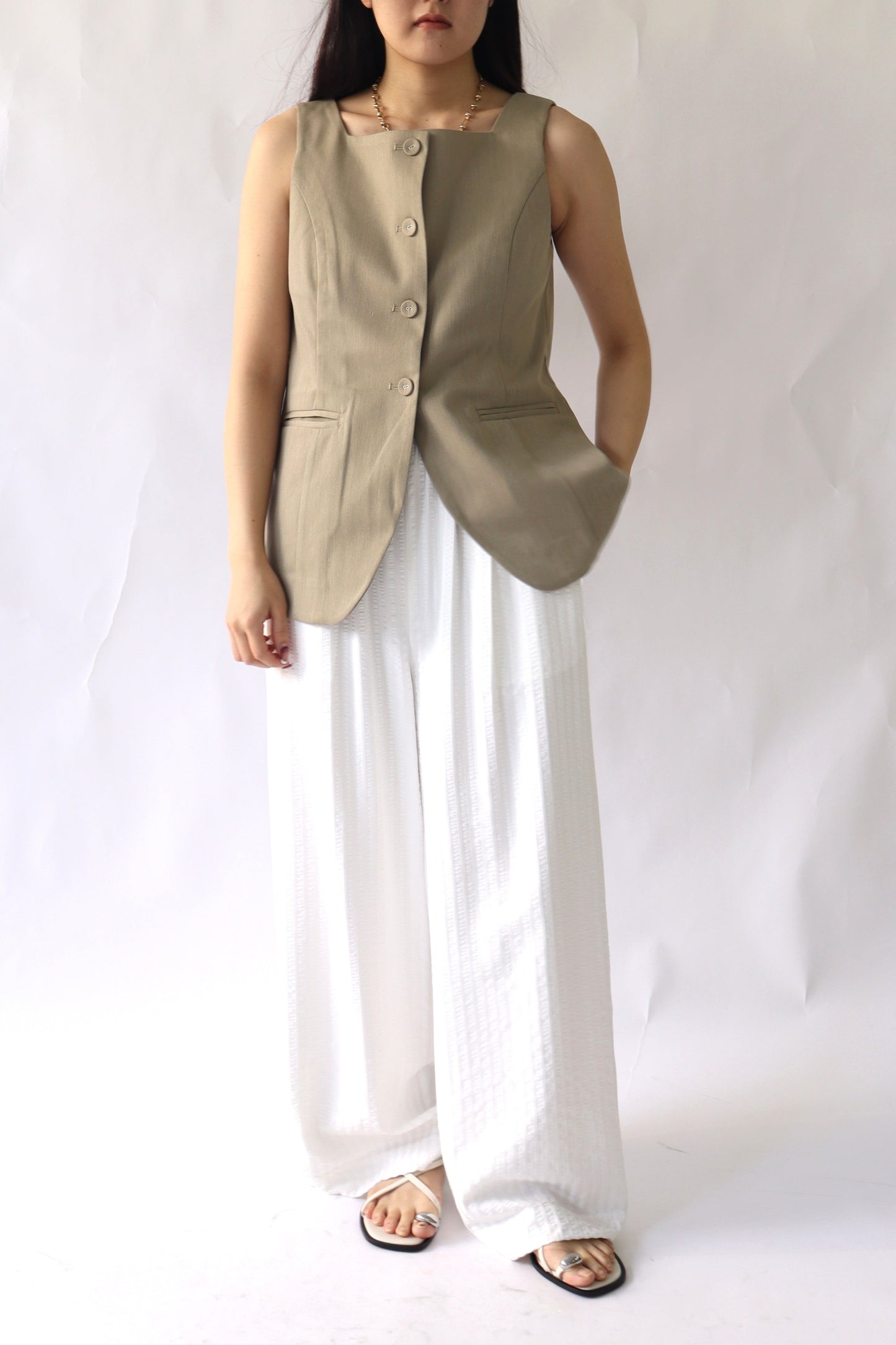 【ACUTA】スクエアネックジレ