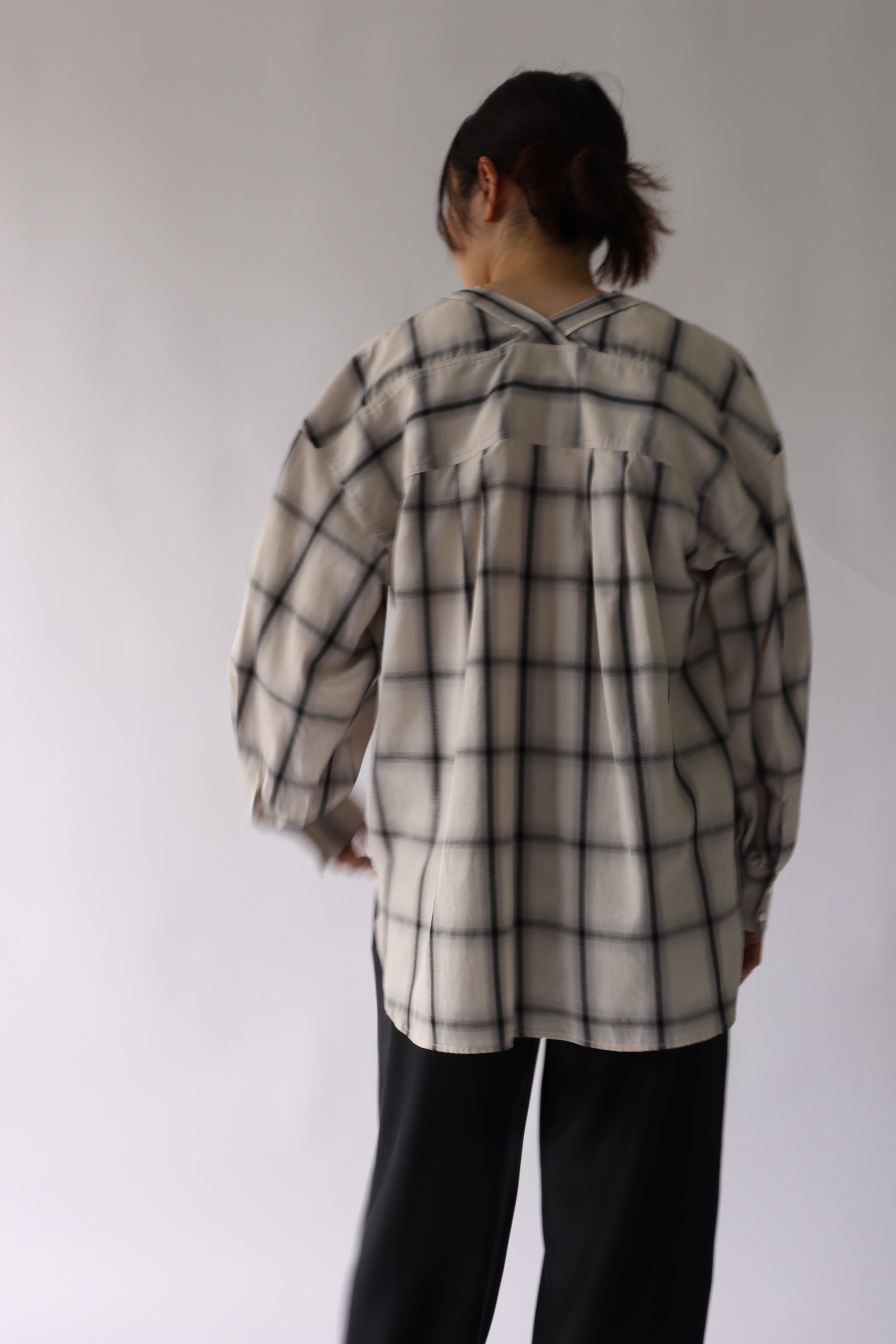 【ACUTA】オンブレーチェックオーバーシャツ¥16,500 ACUTA】オンブレーチェックオーバーシャツ¥16,500 ACUTA アクータ