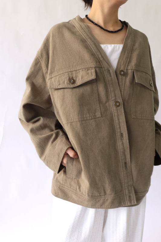 【ACUTA】【PRE ORDER】リネンブレンドカラーレスカバーオール