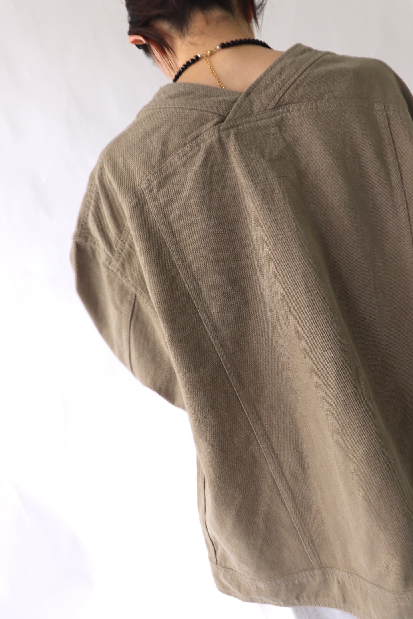 【ACUTA】【PRE ORDER】リネンブレンドカラーレスカバーオール