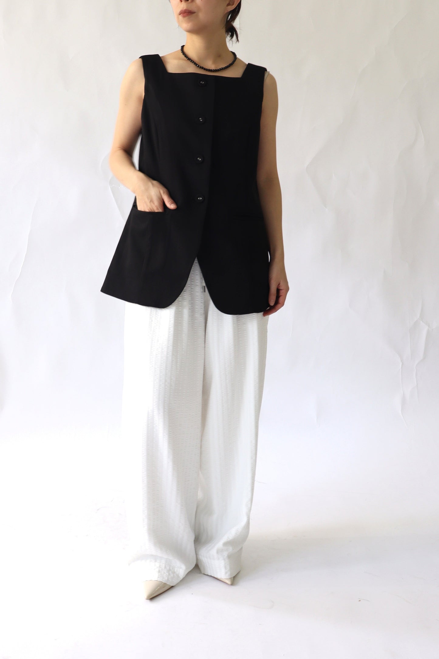 【ACUTA】スクエアネックジレ