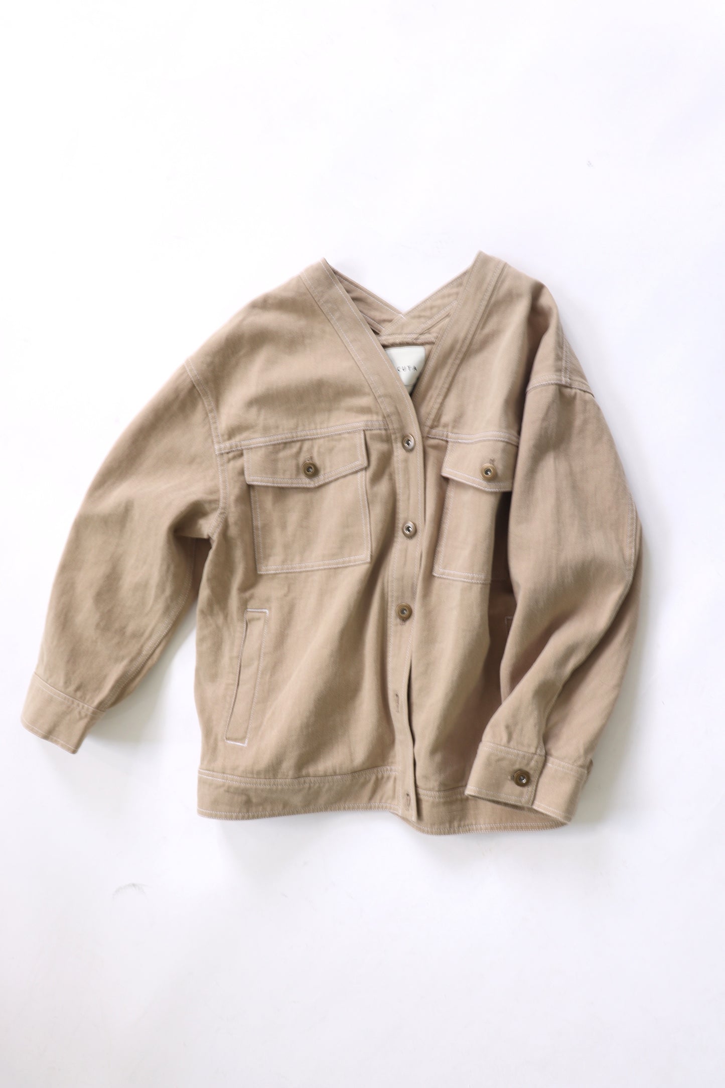 【ACUTA】【PRE ORDER】リネンブレンドカラーレスカバーオール