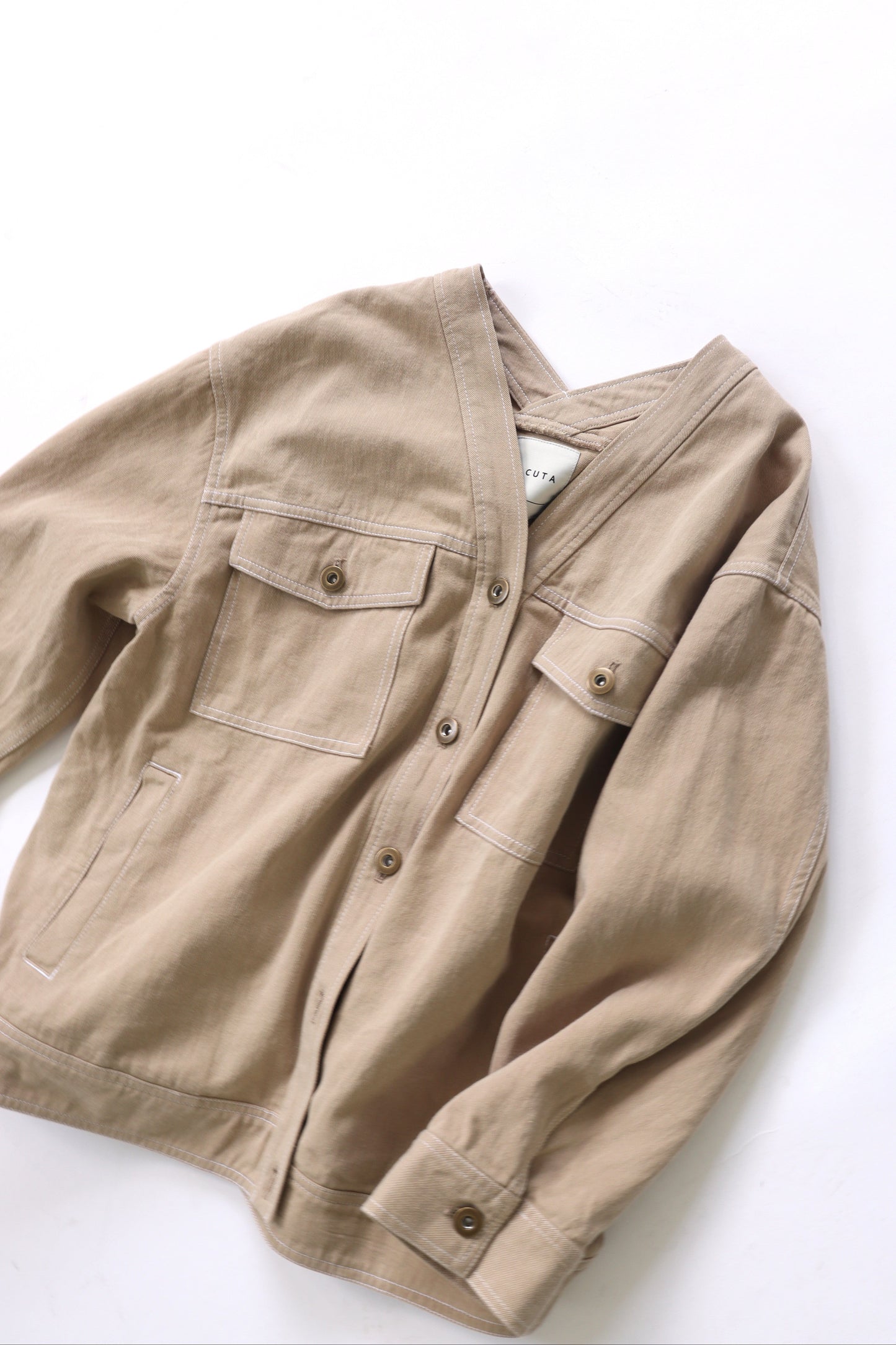 【ACUTA】【PRE ORDER】リネンブレンドカラーレスカバーオール