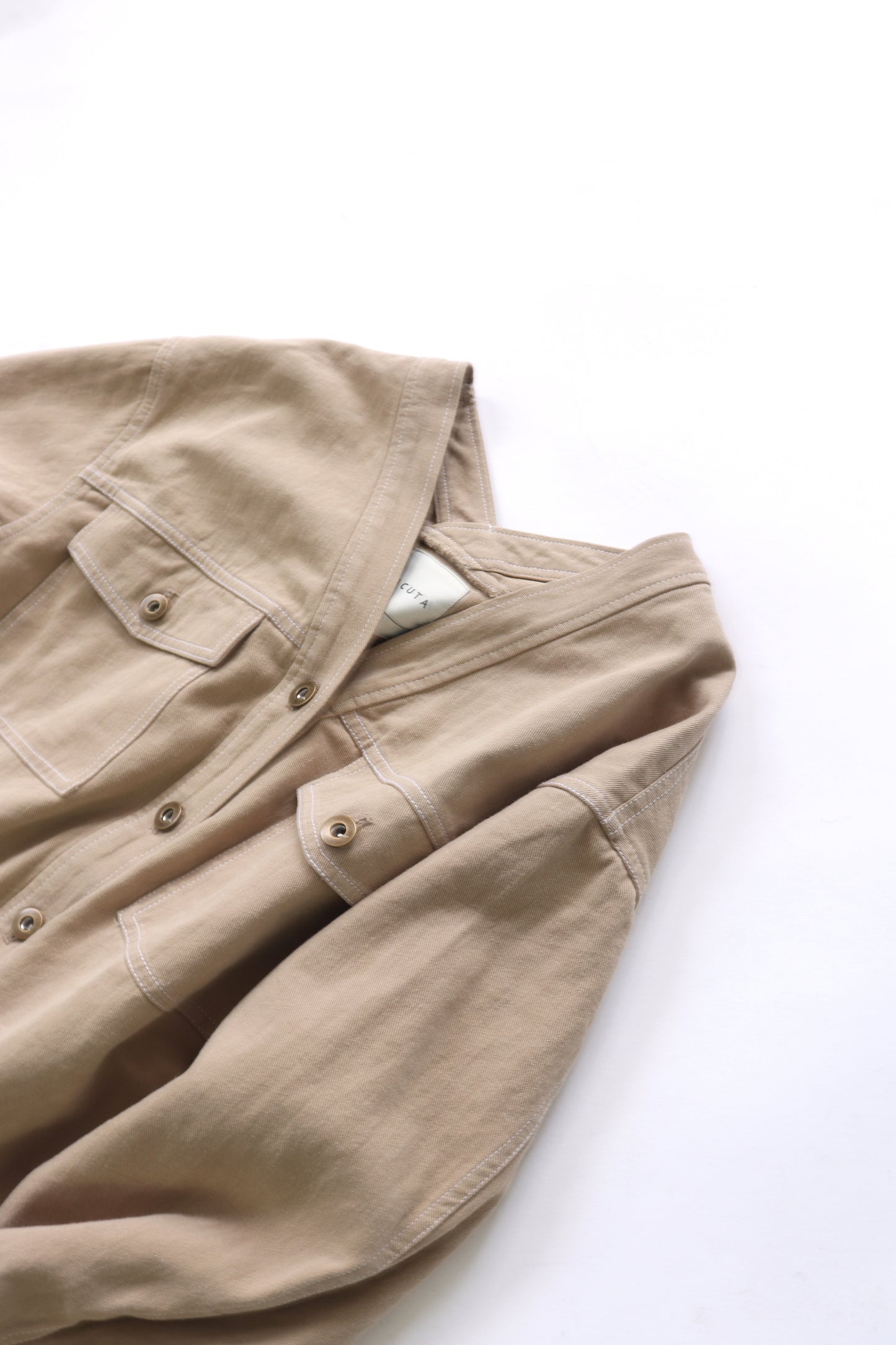 【ACUTA】【PRE ORDER】リネンブレンドカラーレスカバーオール