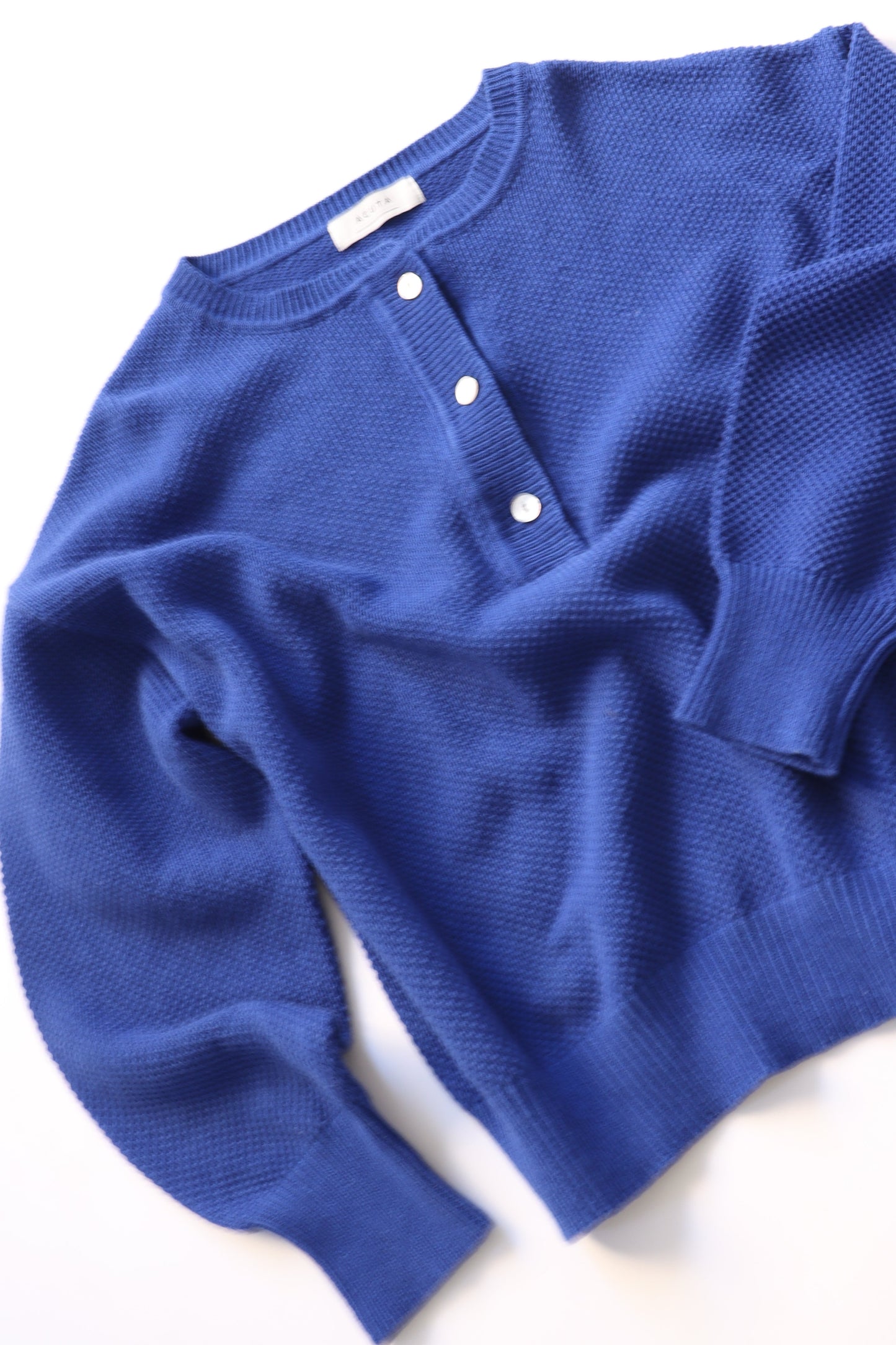 【ACUTA】かのこ編みヘンリーニット