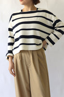 【ACUTA】スクエアネックボーダーニット