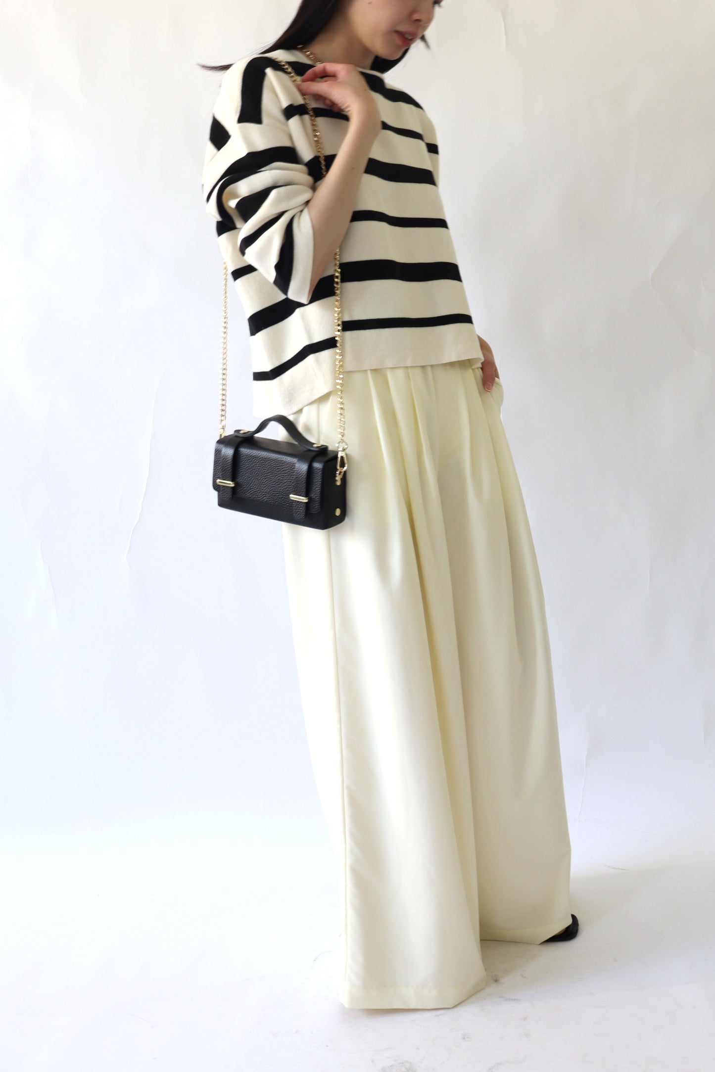 【MILLELA  FIRENZE】【PREORDER】ボックスチェーンショルダーミニバッグ