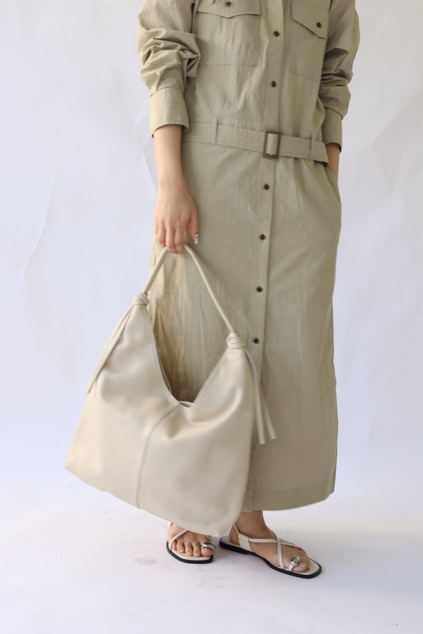 【MILLELA  FIRENZE】【PREORDER】 レザーホーボーバッグ