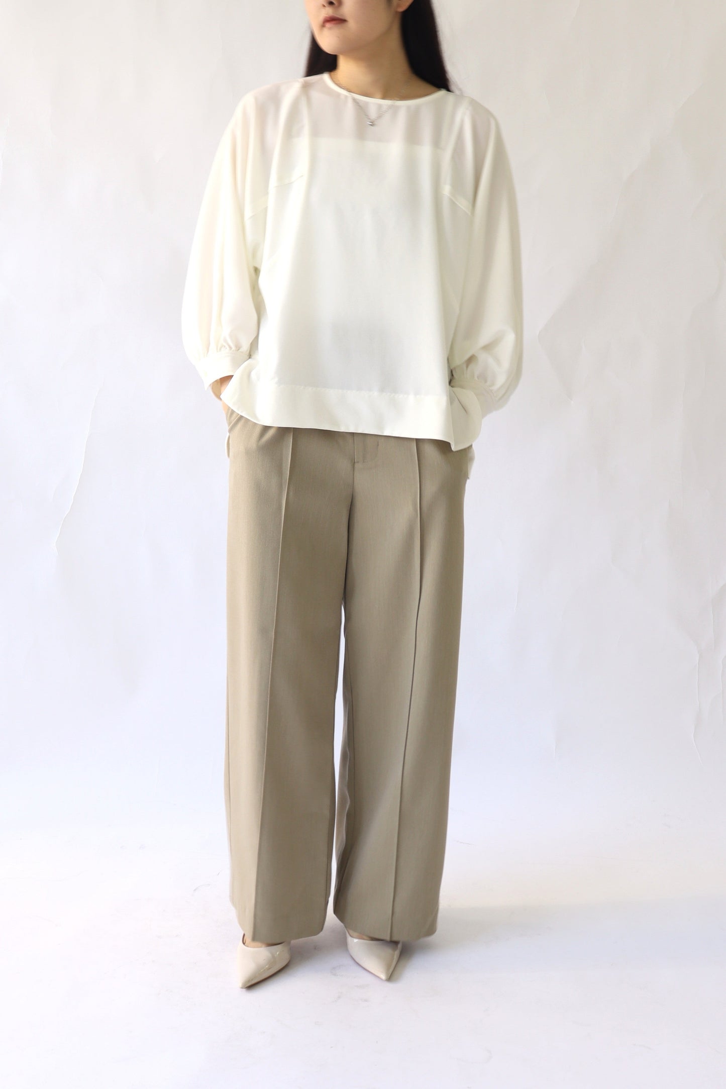 【ACUTA】 ドルマン風Tブラウス