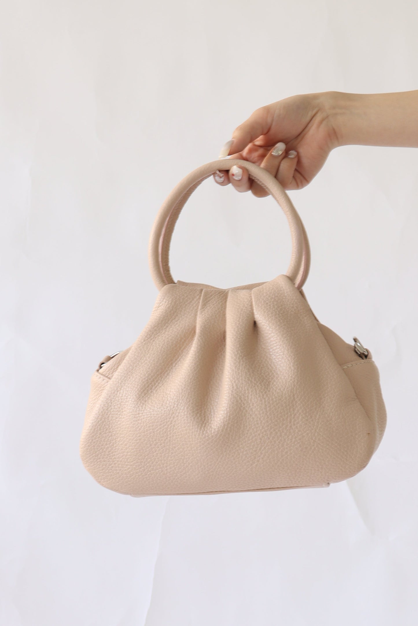 【MILLELA  FIRENZE】【新色】タックハンドバッグ