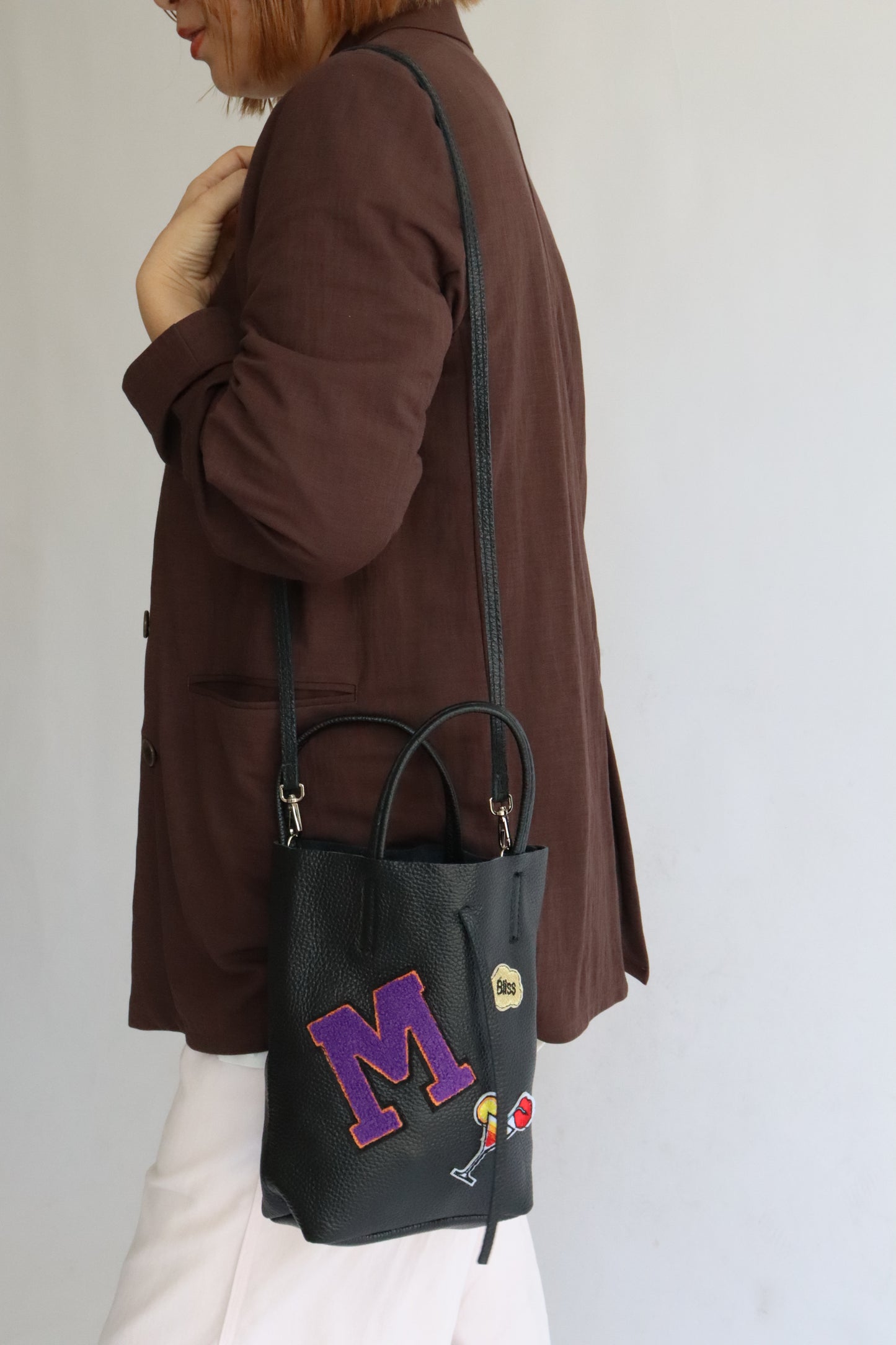 【MILLELA  FIRENZE】ワッペンミニトートバッグ