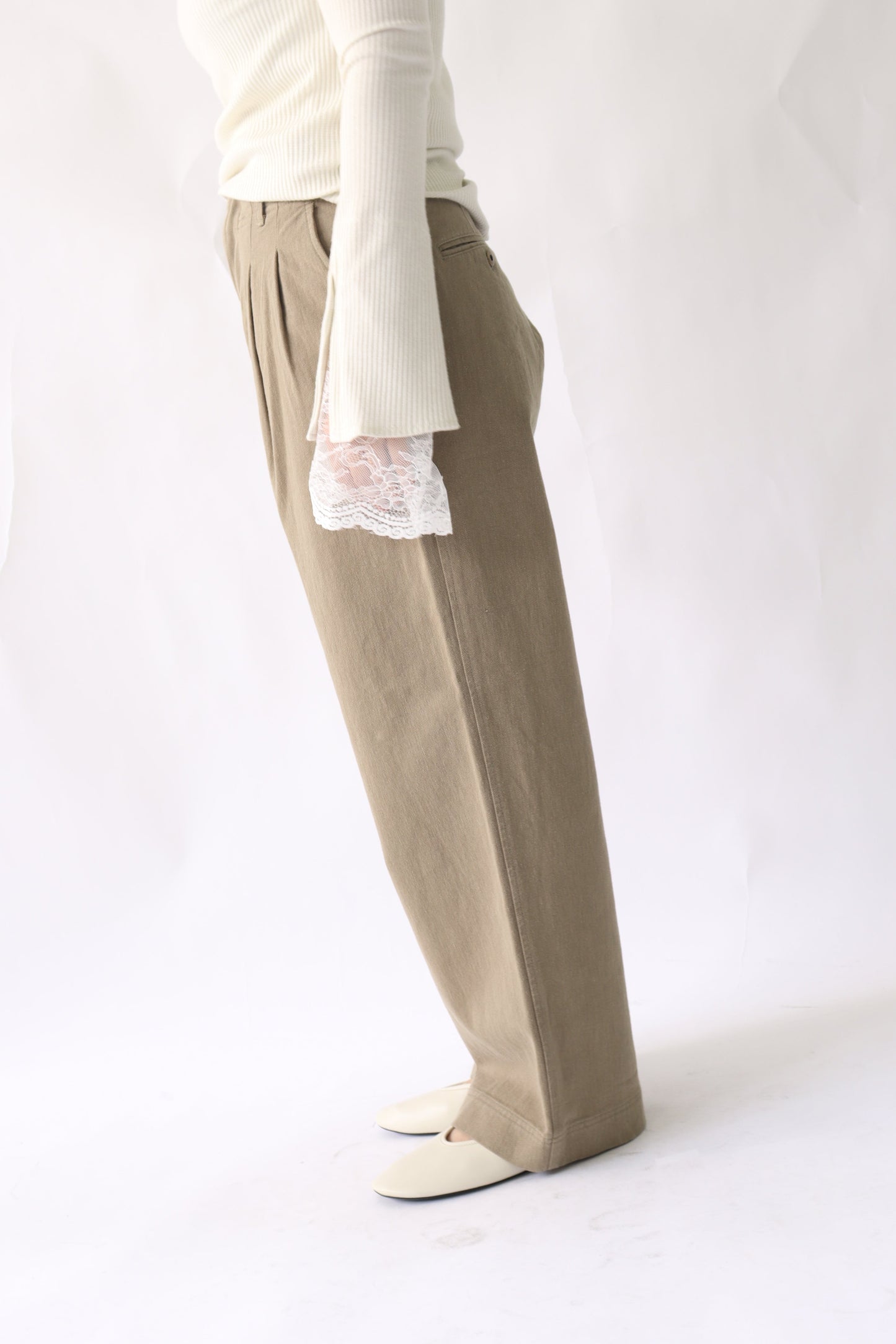 【ACUTA】【PRE ORDER】リネンブレンドスラックスパンツ