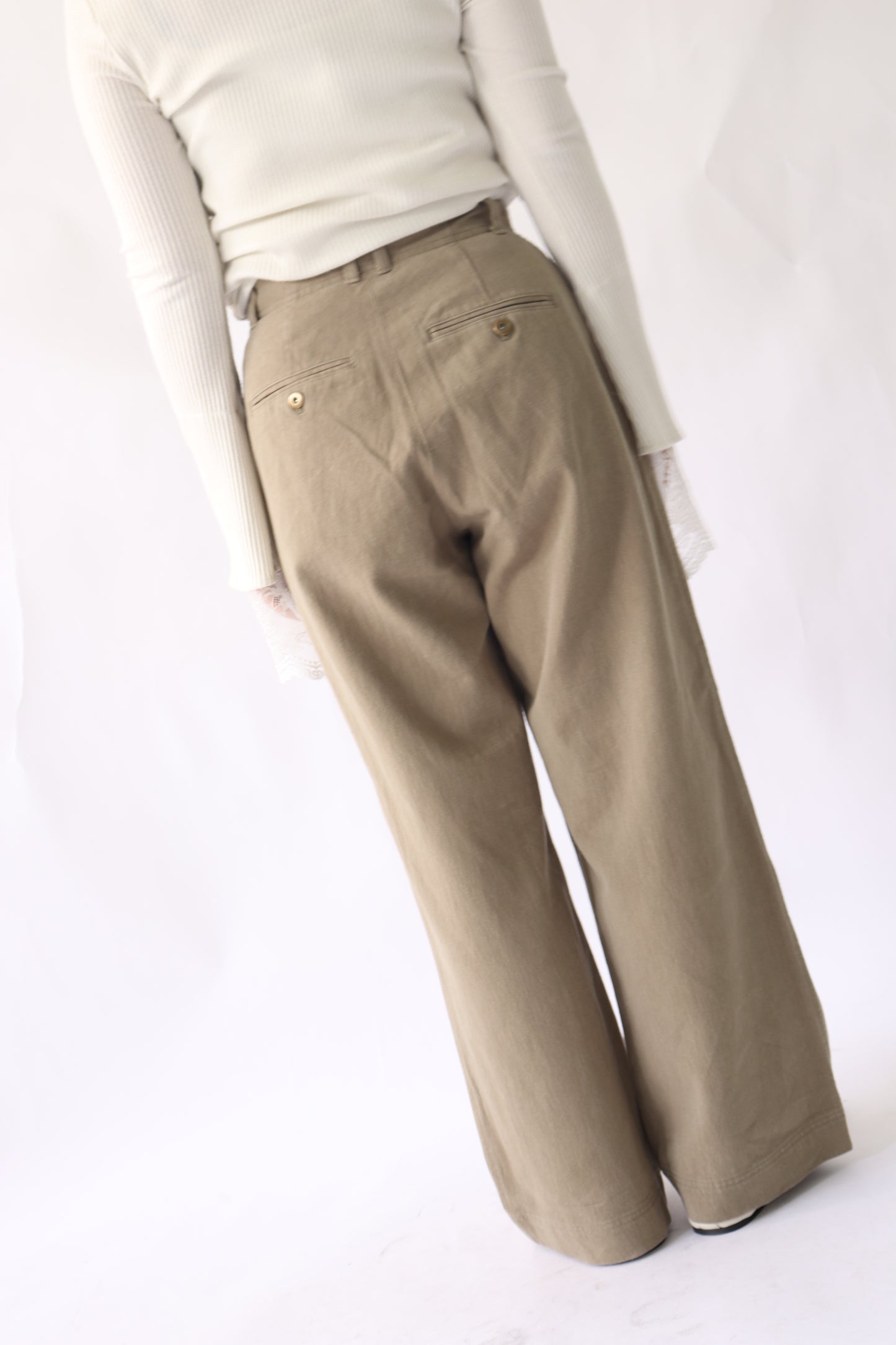 【ACUTA】【PRE ORDER】リネンブレンドスラックスパンツ