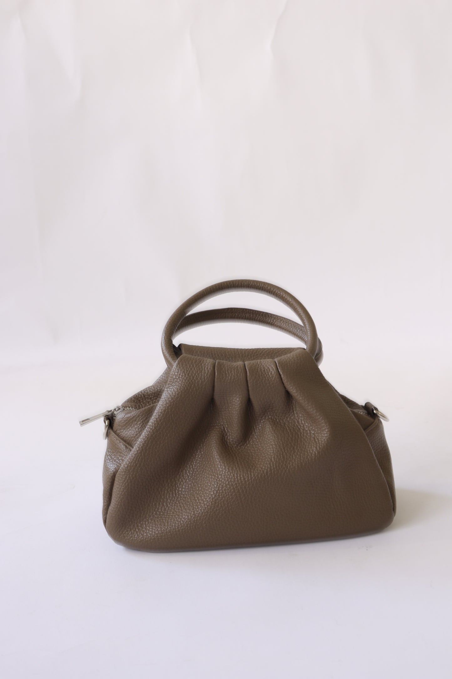 【MILLELA  FIRENZE】【新色】タックハンドバッグ