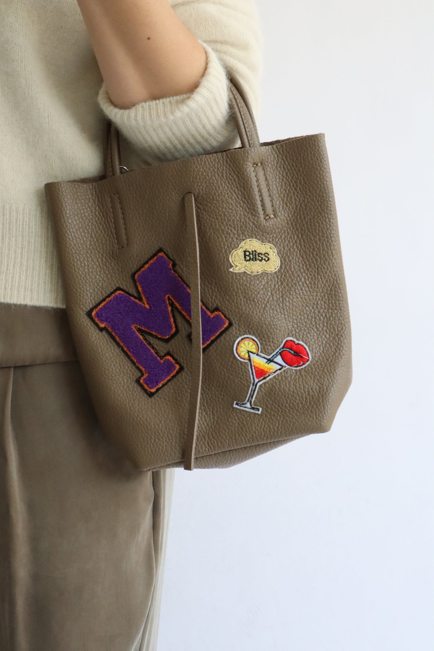 【MILLELA  FIRENZE】ワッペンミニトートバッグ
