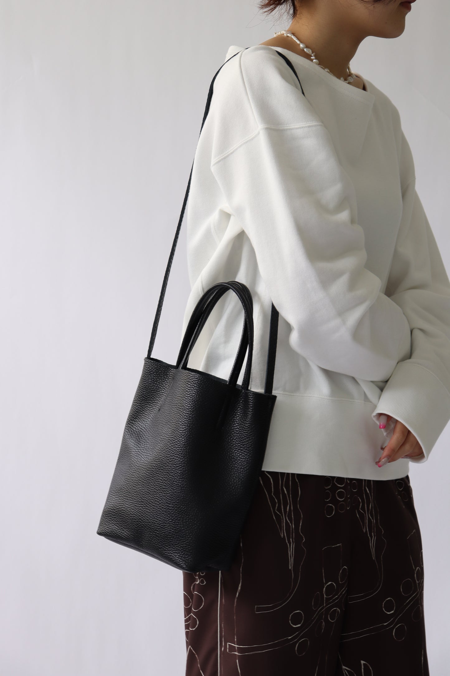 【Ruhe】裏毛ボートネックトップス
