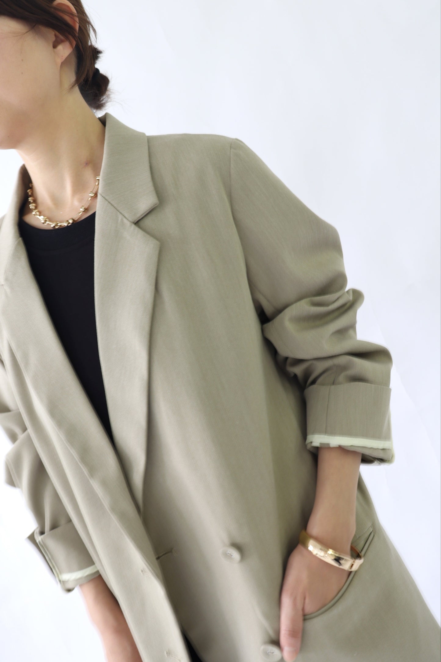 【ACUTA】【PRE ORDER】くるみ釦ダブルジャケット