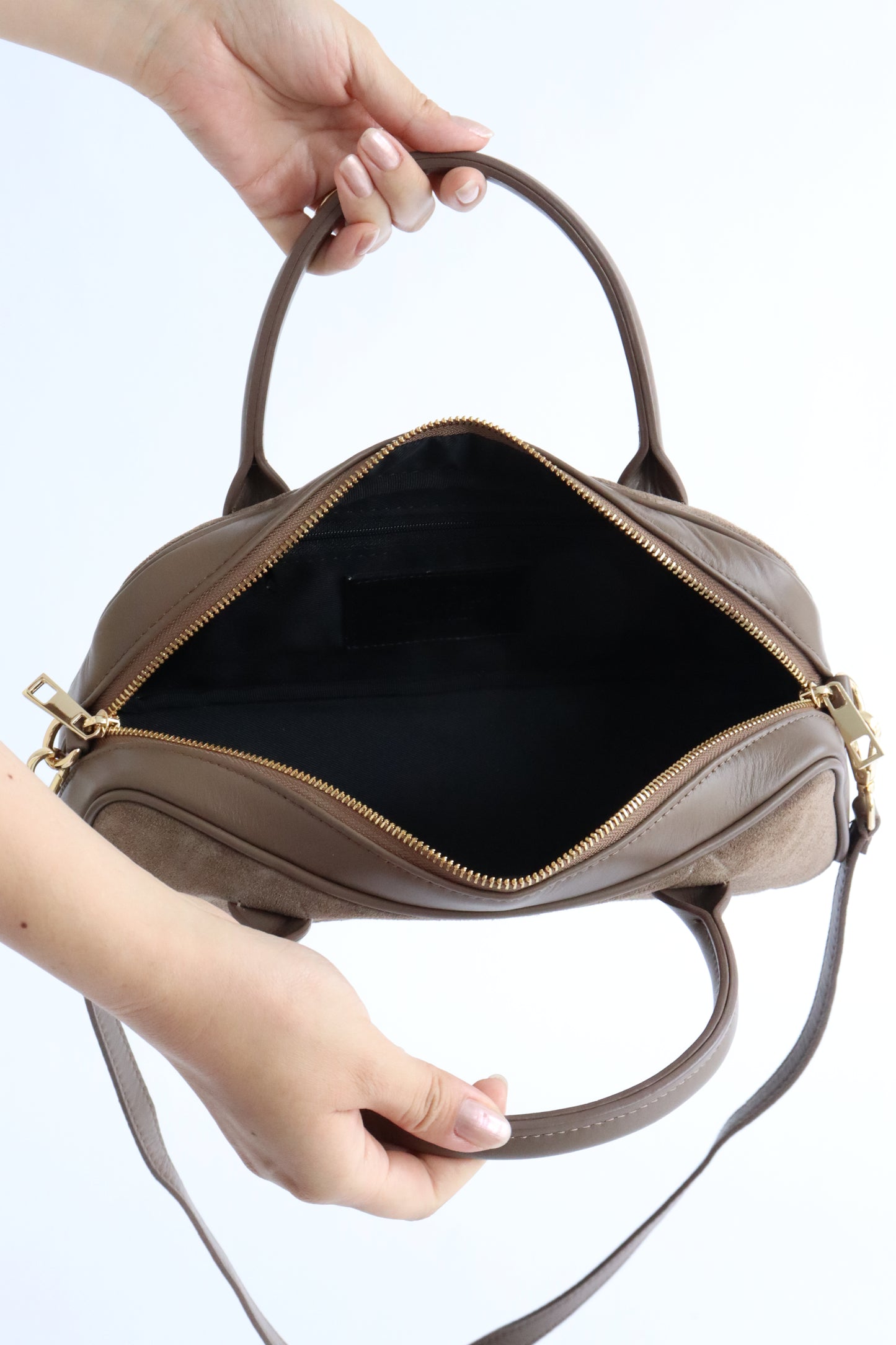 【MILLELA  FIRENZE】スエードボストンバッグ