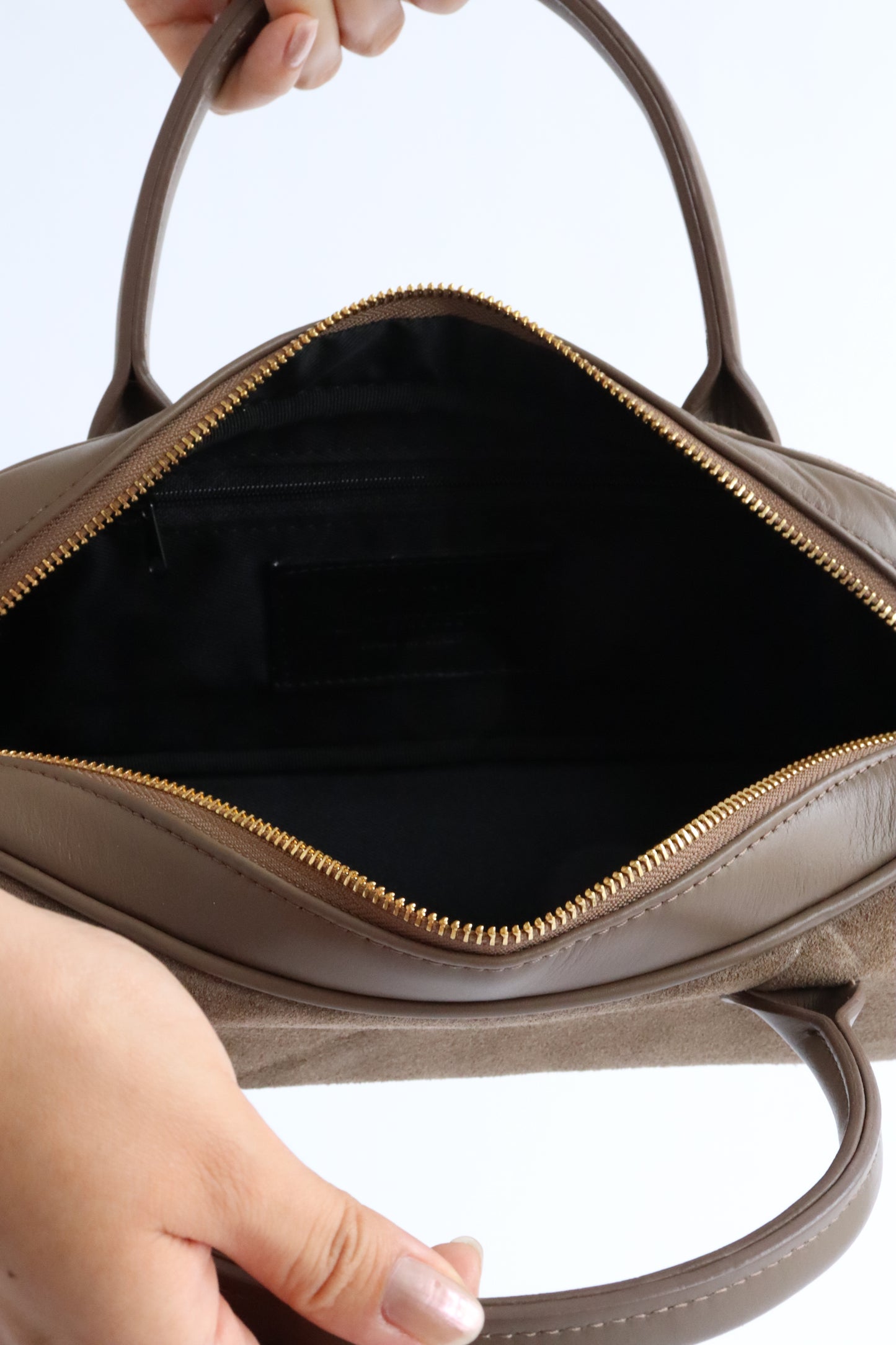 【MILLELA  FIRENZE】スエードボストンバッグ