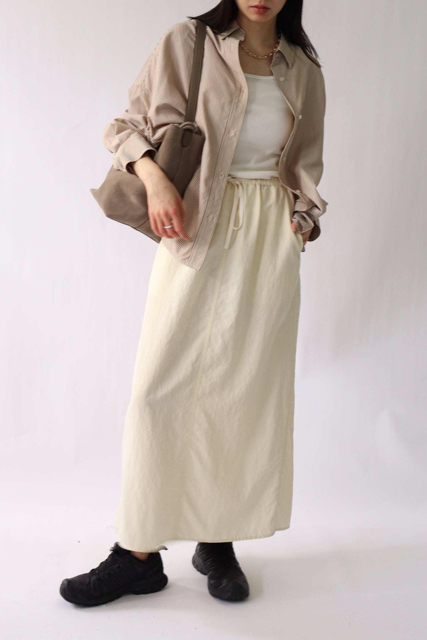【ACUTA】 バイオ加工ロングスカート