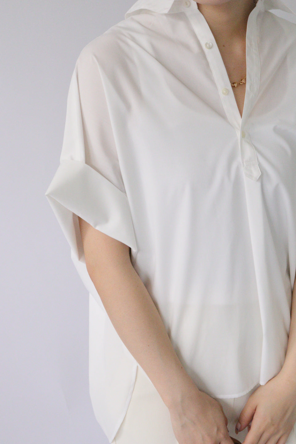 【ACUTA】バックパールスキッパーシャツ