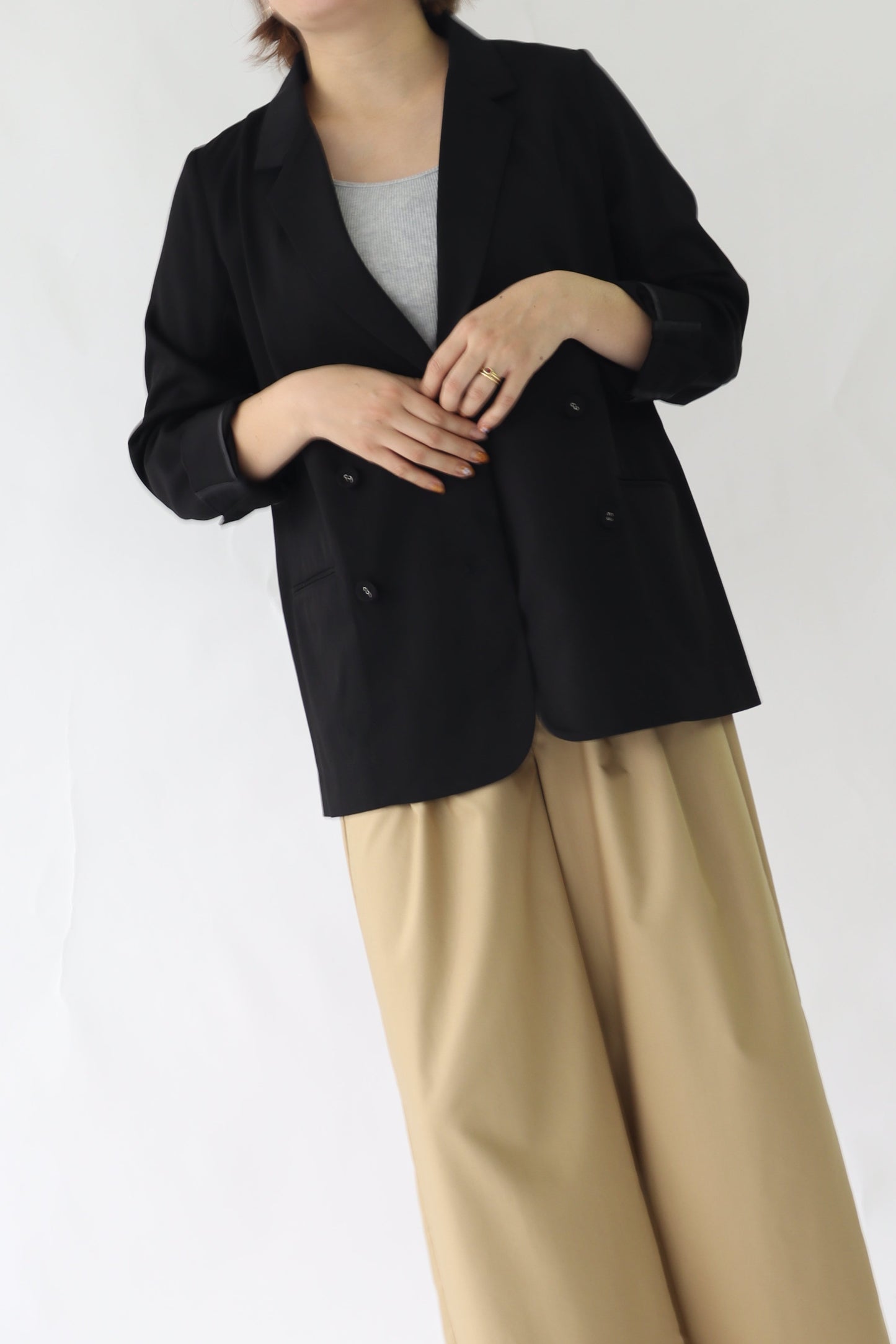 【ACUTA】【PRE ORDER】くるみ釦ダブルジャケット