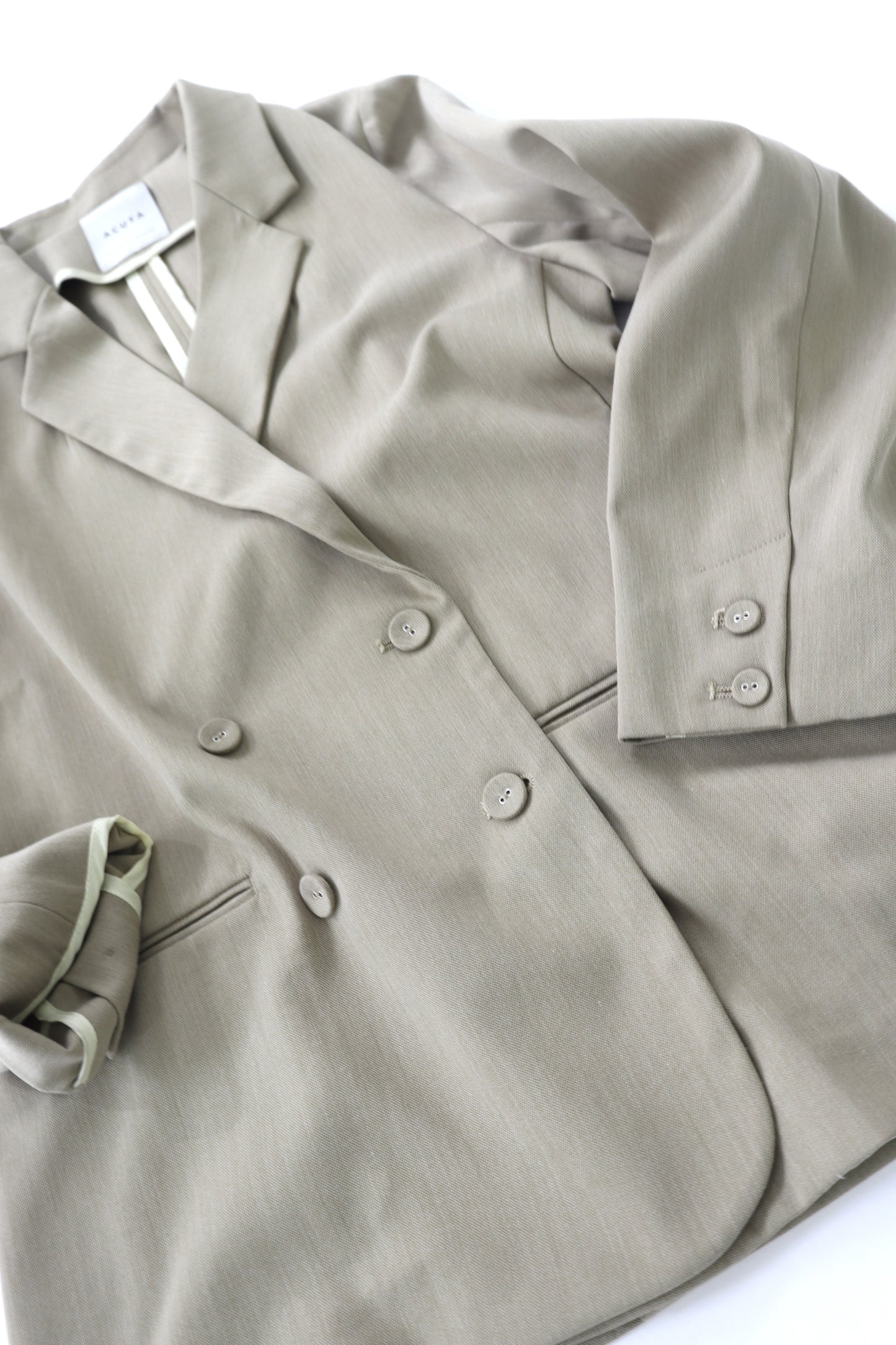 【ACUTA】【PRE ORDER】くるみ釦ダブルジャケット