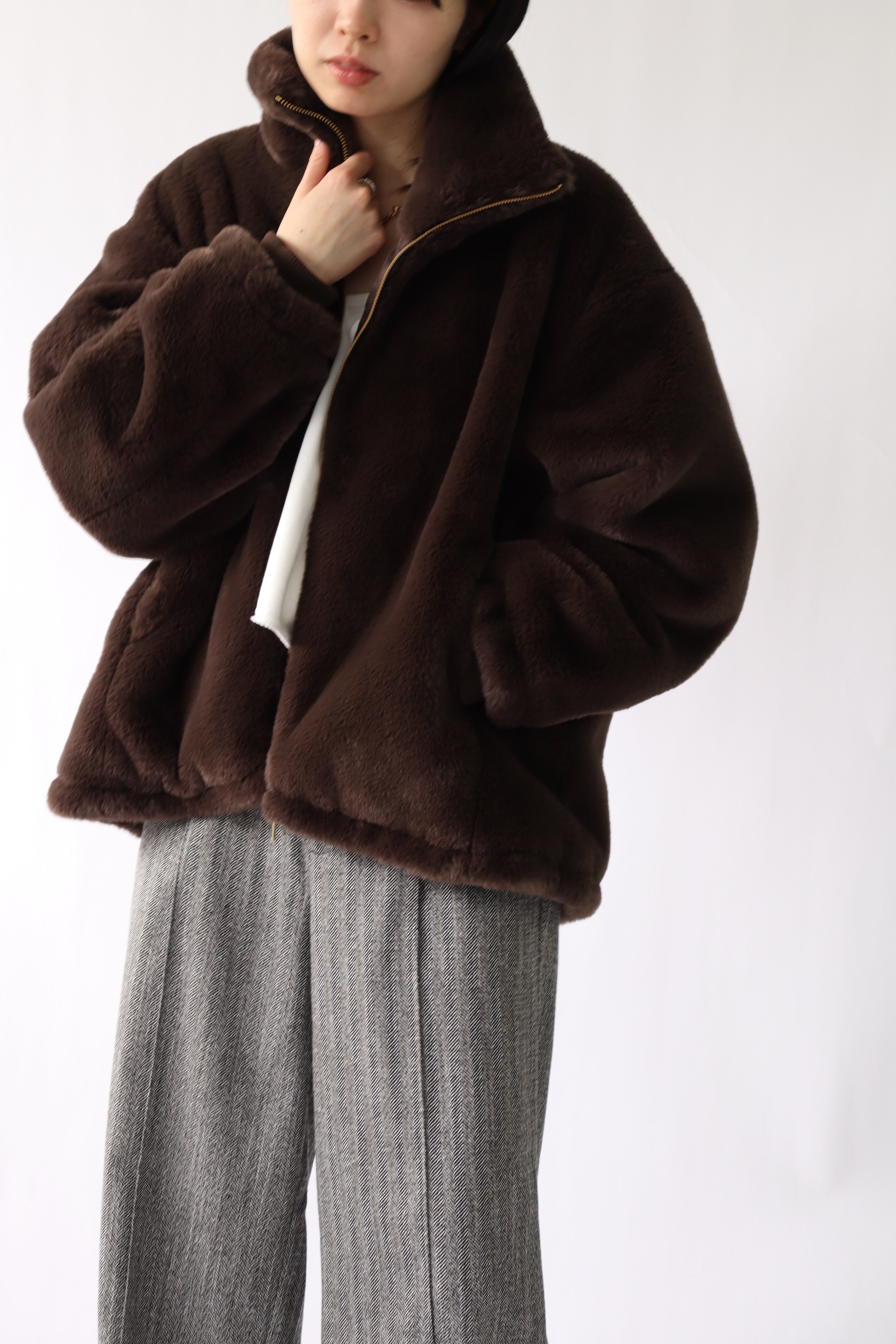 ACUTA アクータ】ファージャケット フェイクファー アウター 30代