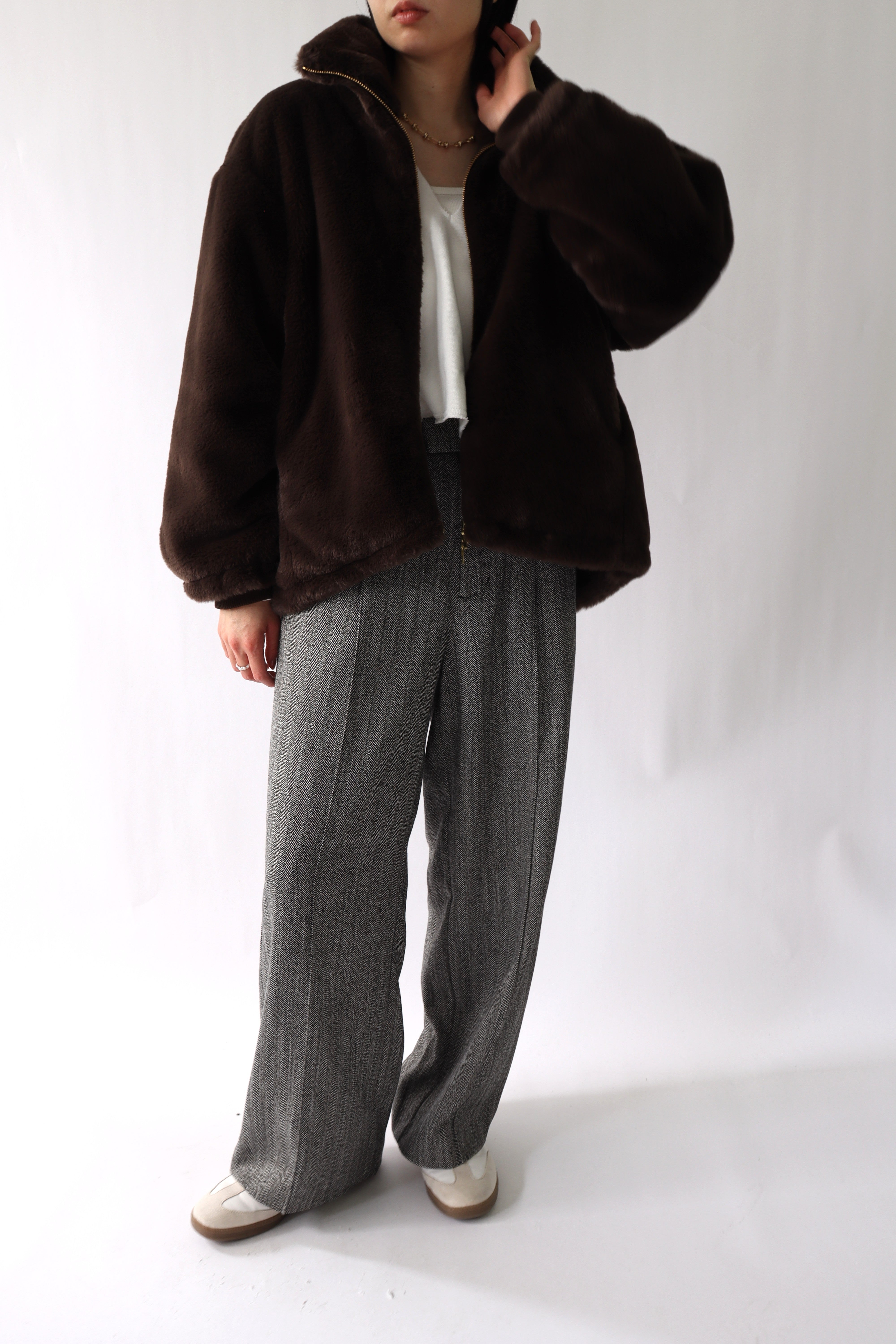 ACUTA アクータ】ファージャケット フェイクファー アウター 30代